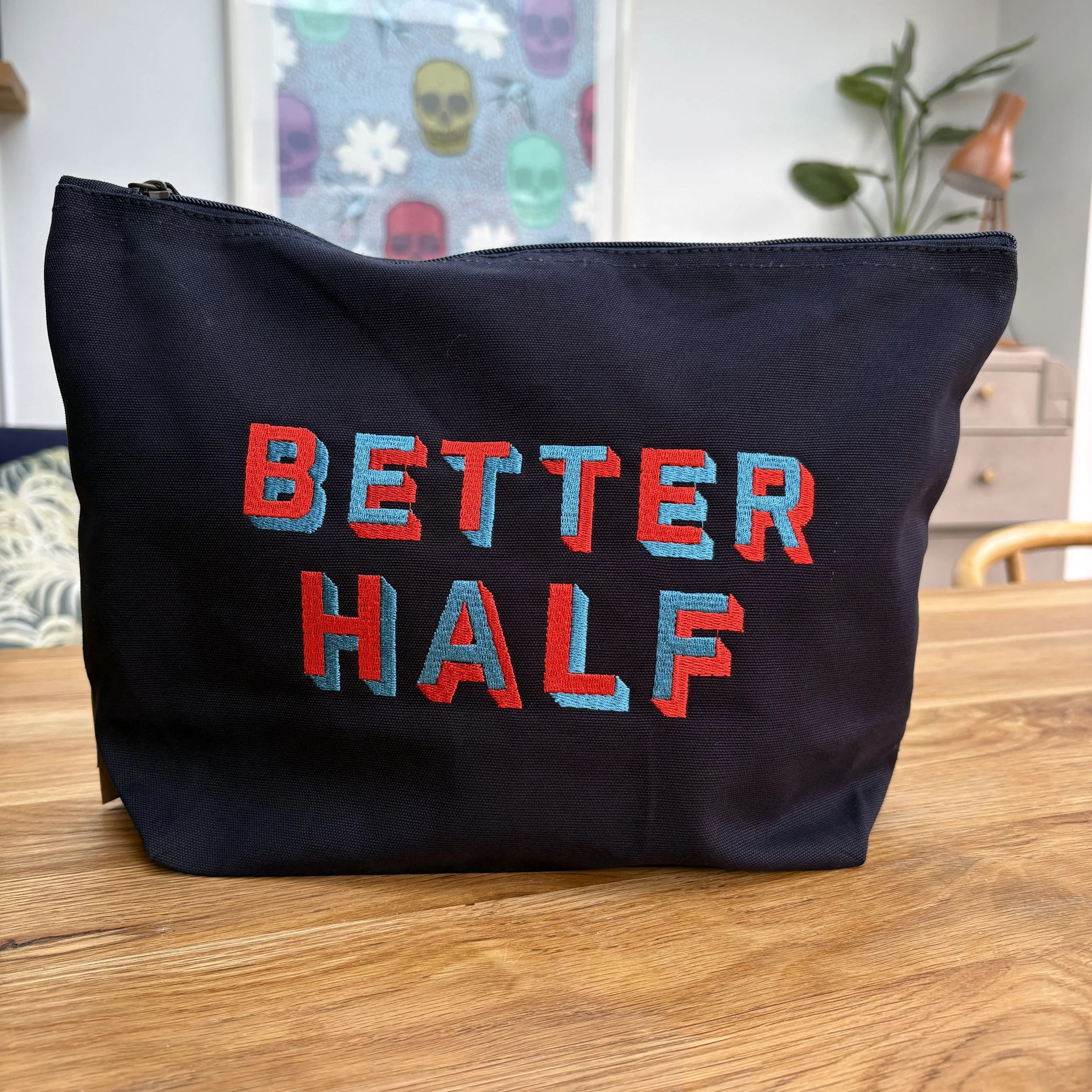 ‘BETTER HALF ’ Zip Up Pouch