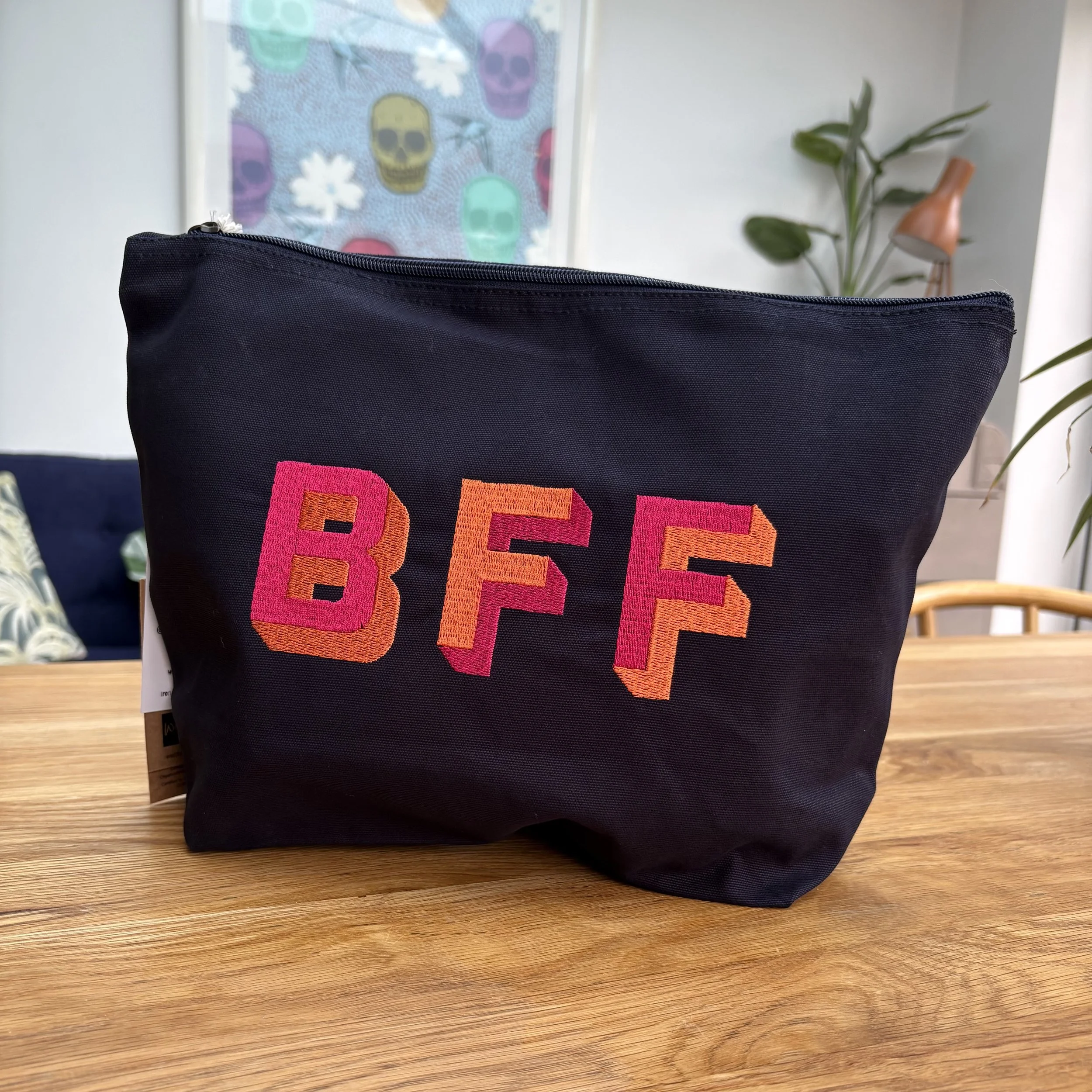 ‘BFF’ Zip Up Pouch