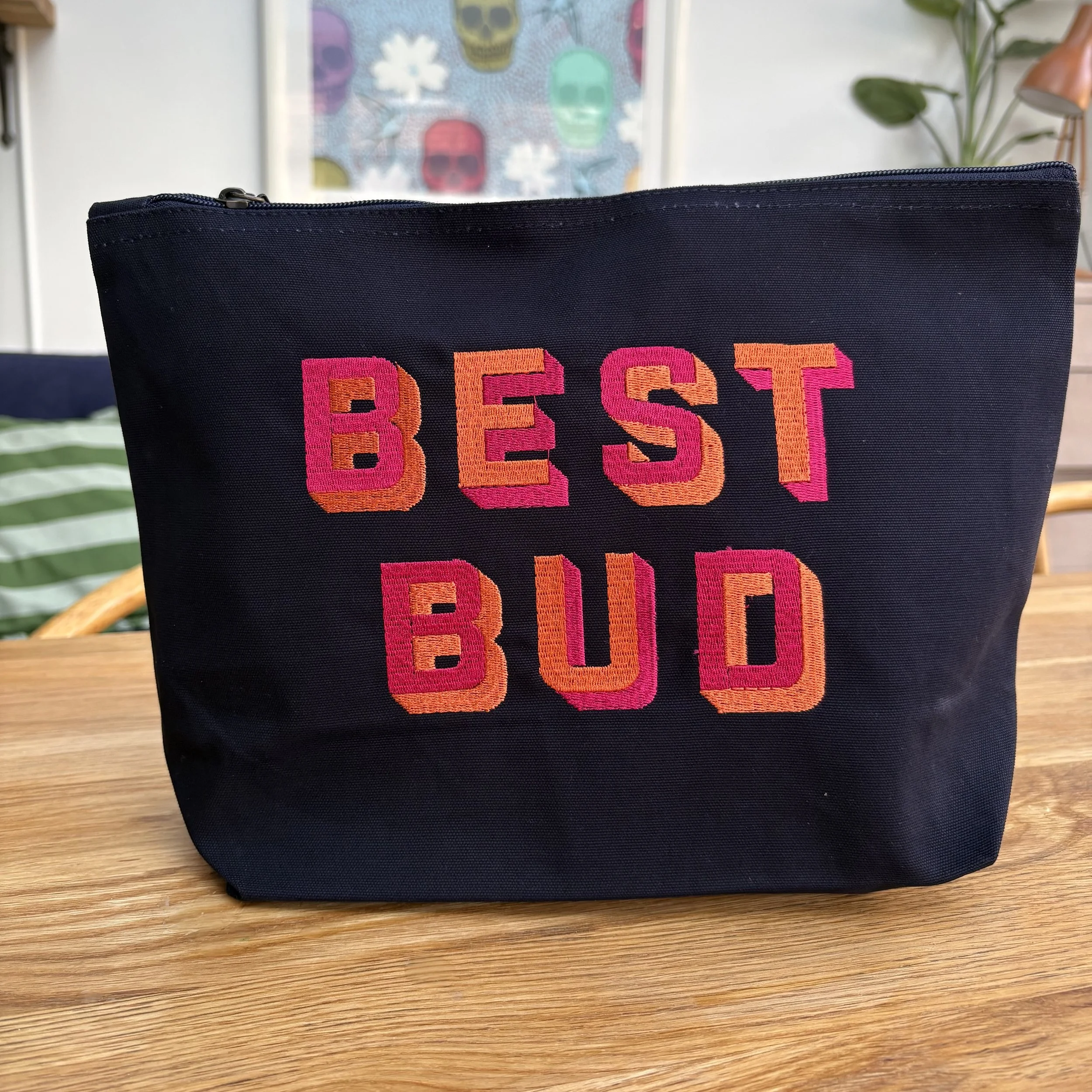 ‘BEST BUD’ Zip Up Pouch