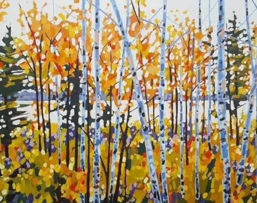 Golden Glory 30x48 acrylic on canvas