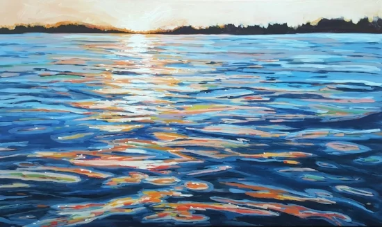 sundown dreams 36x60 acrylic on canvas