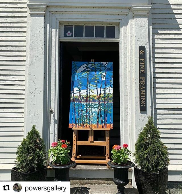 #Repost @powersgallery (@get_repost)
・・・
We are open!! Come by to see amazing new artwork that has just arrived . Here is a stunning painting by Holly Lombardo.  Open 10-5 today  www.powersgallery.com. .
.
.
.
#interiordesign #contemporaryart #artcol