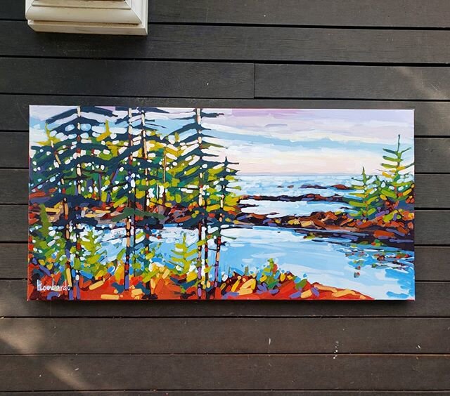 Finished up this piece, a destination of mine, which is so beautifully captured by @vinalhavenvacationrentals. I appreciate use of the reference photo and hope to get in a visit to the island in the near future. &quot;Dreaming of Vinalhaven&quot; 15x