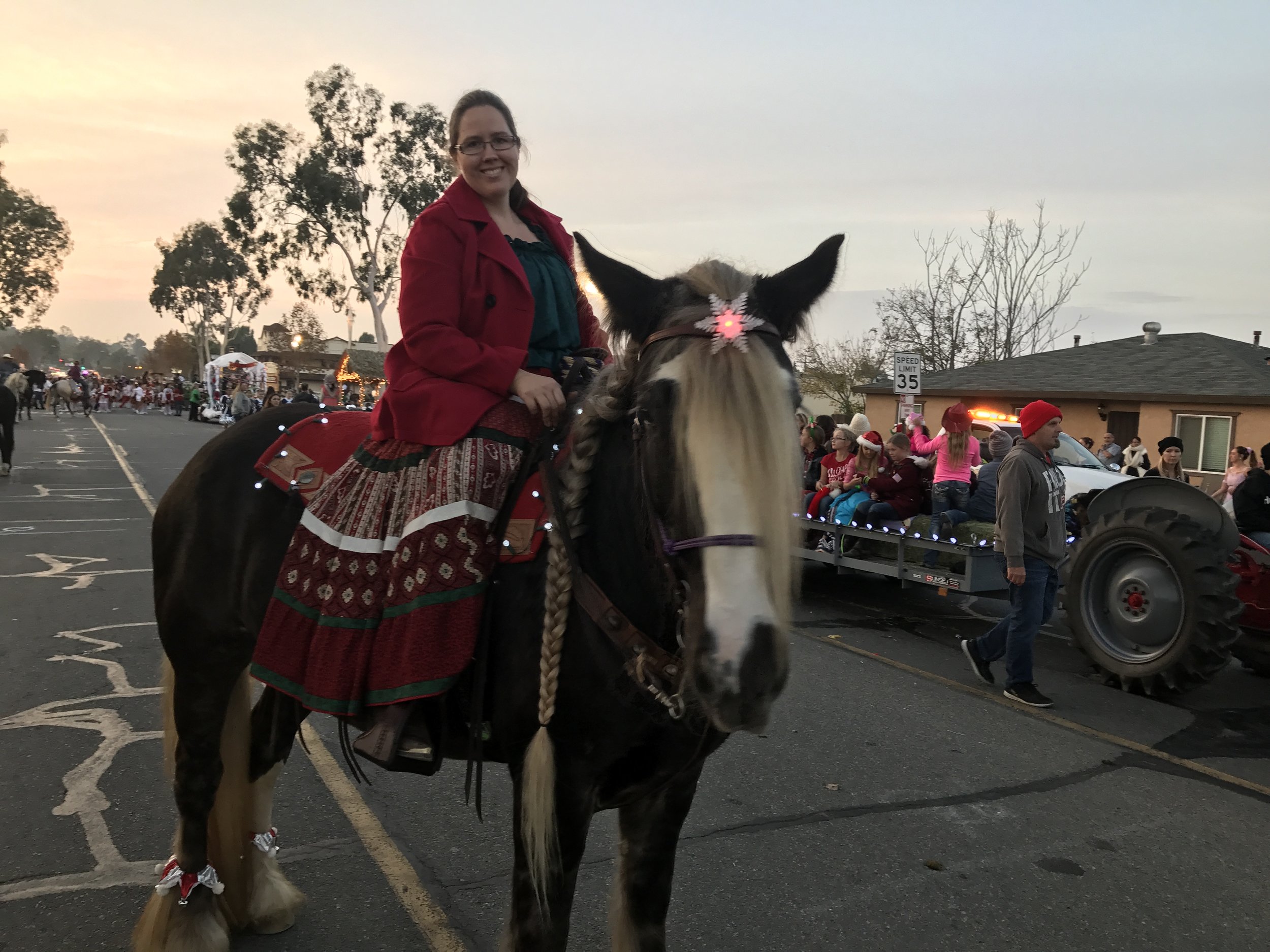  Star in the Norco Christmas parade 