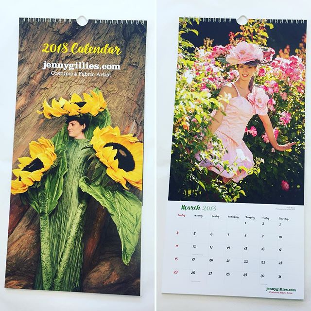 It&rsquo;s calendar season! This calendar features intricate detailed costumes by the talented Jenny Gillies. It was shot in the stunning #Christchurch #BotanicGardens by Neil Macbeth. #giftidea #floral #calendar #CDP