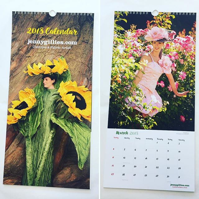 It’s calendar season! This calendar features intricate detailed costumes by the talented Jenny Gillies. It was shot in the stunning #Christchurch #BotanicGardens by Neil Macbeth. #giftidea #floral #calendar #CDP