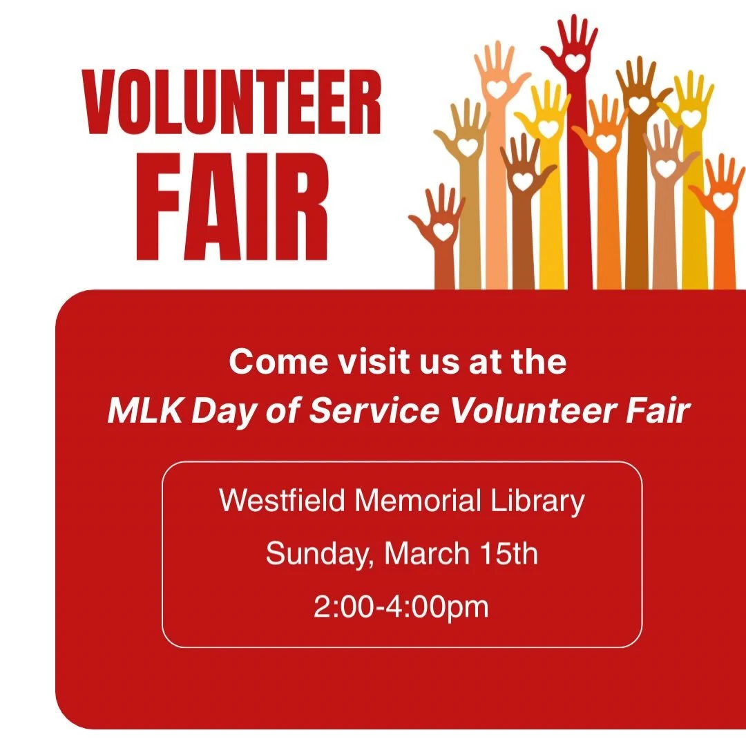 Looking for ways to give back to your community? Come to the MLK Day of Service Volunteer Fair and stop by our table! Open positions include Recording Secretary, Driver Coordinator, packers and drivers. 

Westfield Memorial Library
Sunday, March 15th