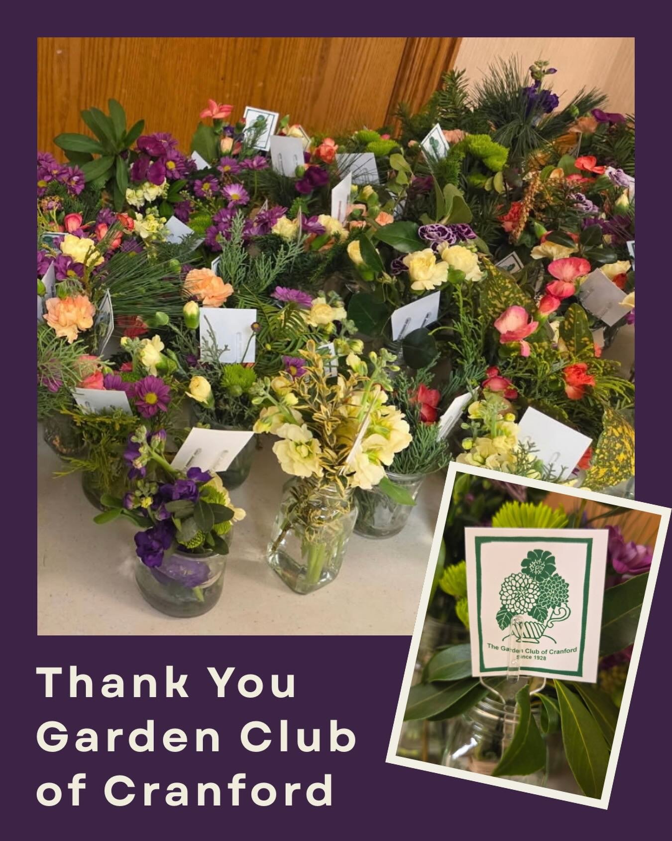 Thank you @the_garden_club_of_cranford for making these gorgeous flower arrangements for our clients! They are absolutely perfect as we head into Spring tomorrow! 

@clarktownshipnj @townshipofcranford @fanwoodborough @garwoodnj @mountainside.borough