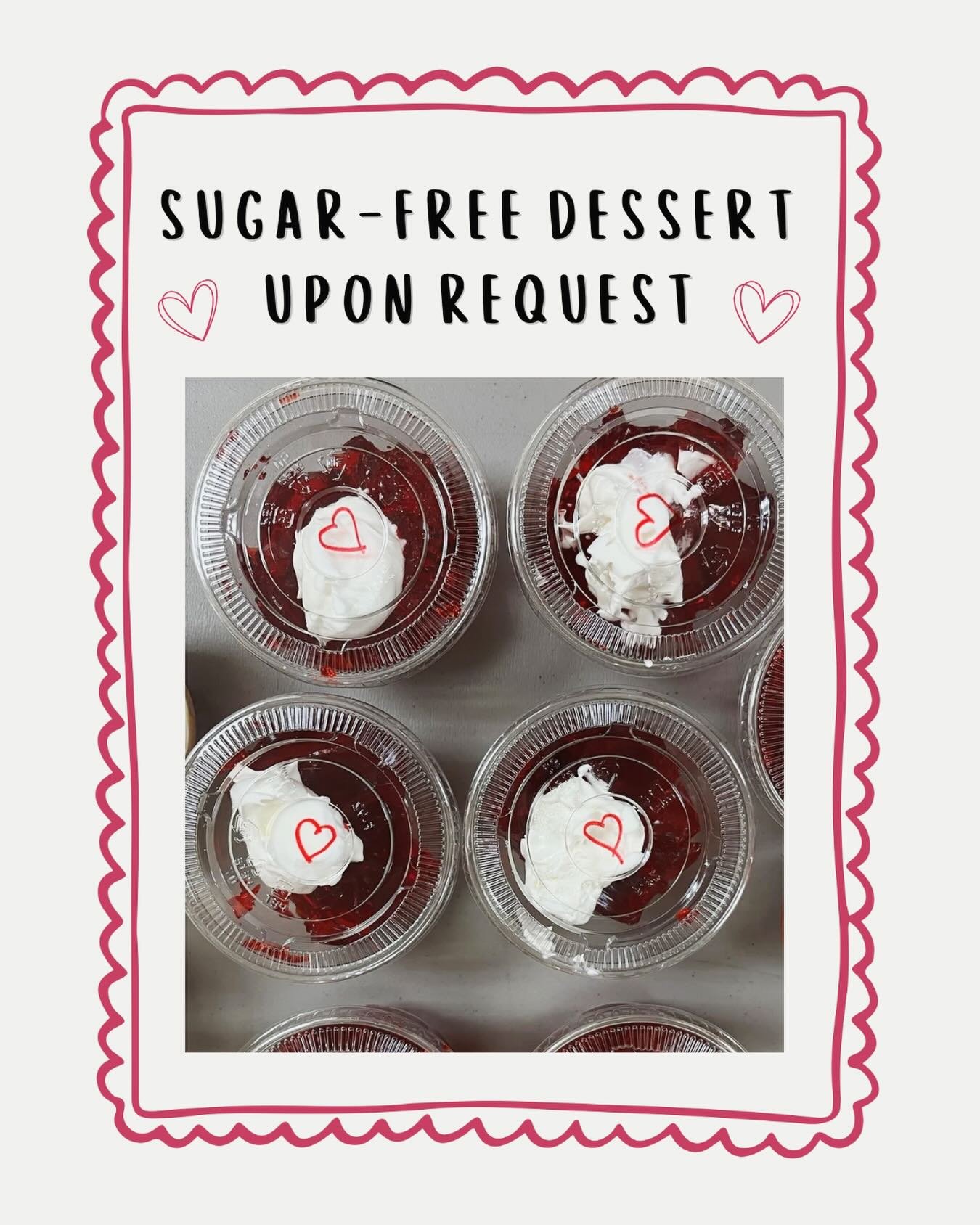 We try our best to accommodate dietary needs like sugar-free desserts for diabetics. If you&rsquo;re wondering if our meals would work for you or a loved one, give us a call at 908-233-6146. 

@clarktownshipnj @townshipofcranford @fanwoodborough @gar