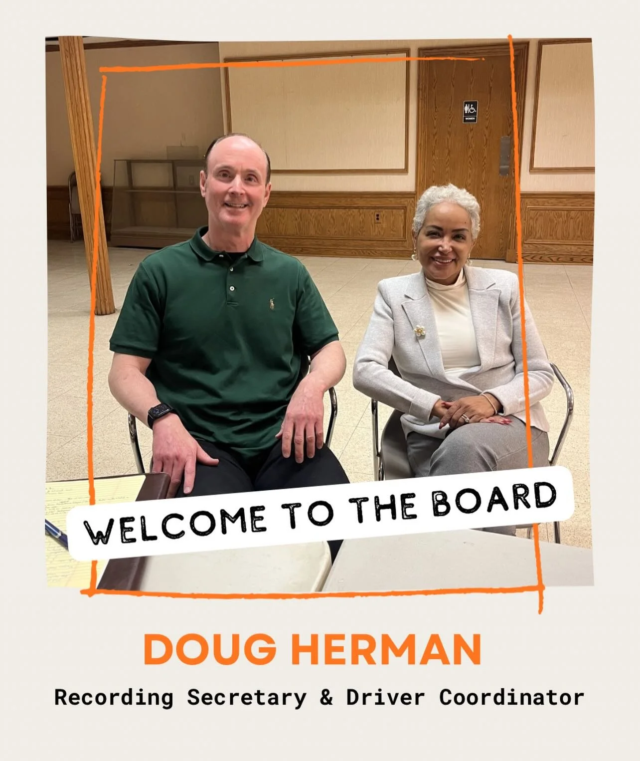 Doug Herman (pictured with President Solange Bueno) joined the board as Recording Secretary and Driver Coordinator! Welcome to the team Doug! 

@clarktownshipnj @townshipofcranford @fanwoodborough @garwoodnj @mountainside.borough @scotchplains @towno