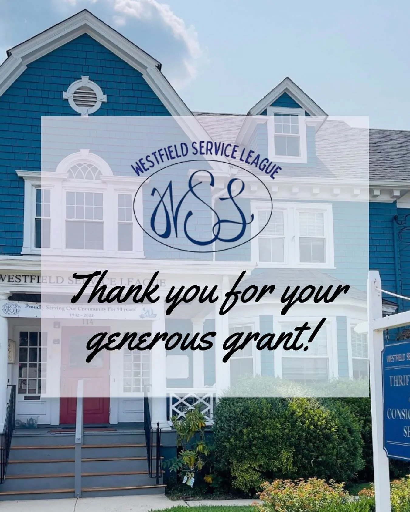 We are deeply grateful to the Westfield Service League for their generous grant which will help our clients facing financial hardships to continue receiving daily nourishment! 

Please support the Westfield Service League by shopping at their thrift 