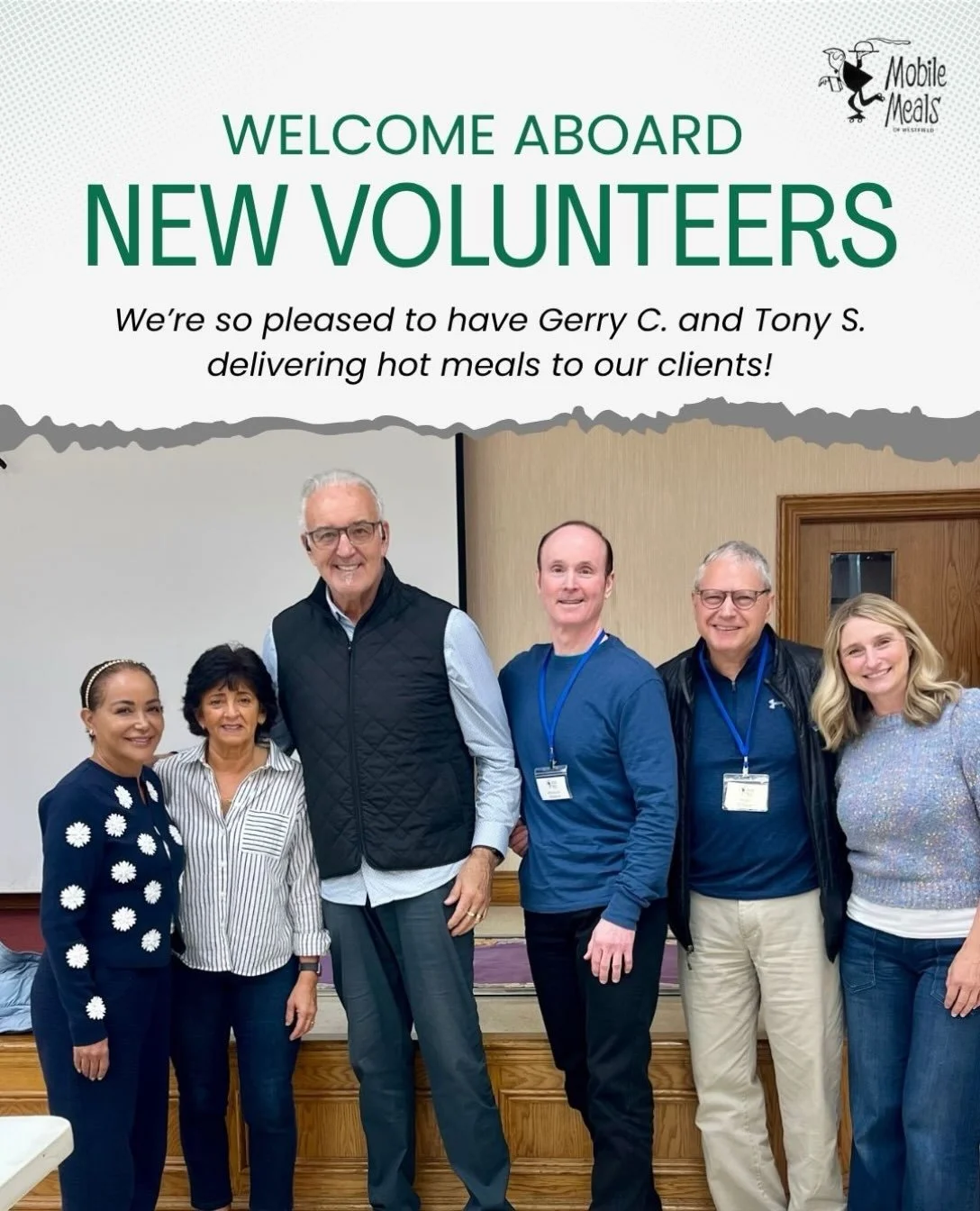 Two new volunteer delivery drivers completed orientation yesterday. Welcome Gerry and Tony! 

You may recognize @gerryacooney who is trading the boxing bell for the doorbell!