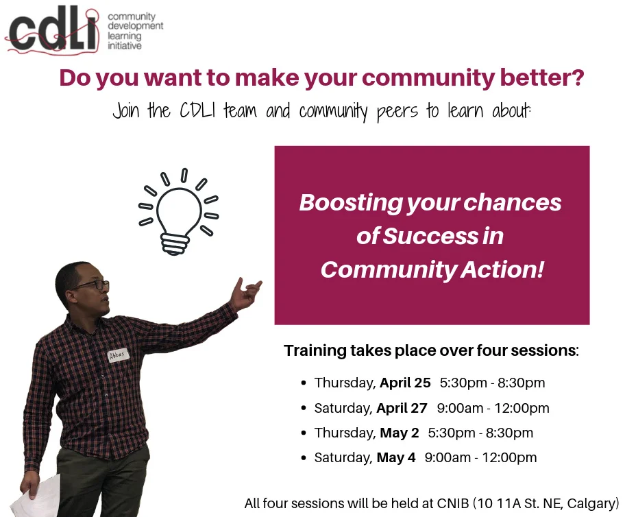 Training in Community Action this April-May!