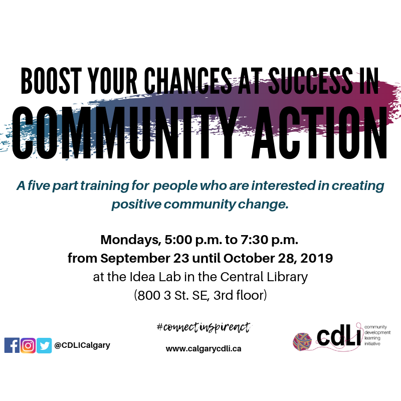Back to School! Join our Community Action training cohort this September/October!