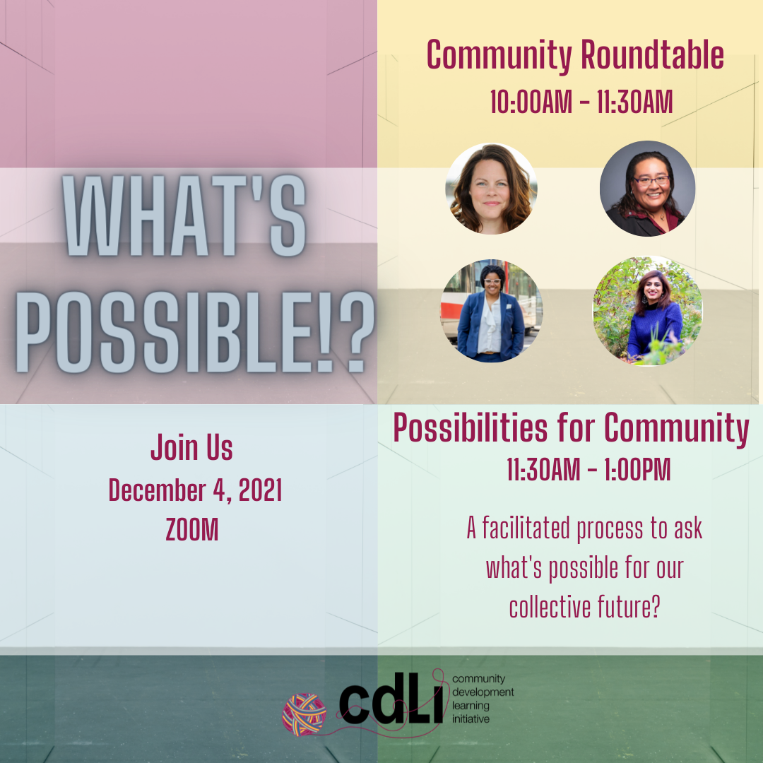What's Possible!? Our Communities Are Changing. So Are We. 
