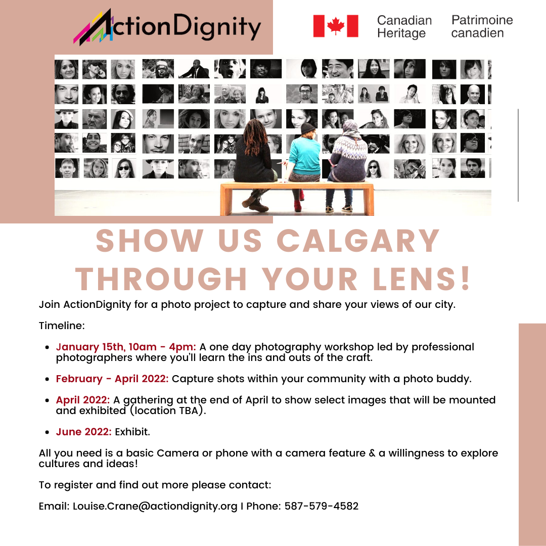 Show ActionDignity Calgary through Your Lens!