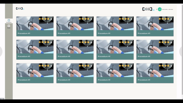 Screen Recording of Prototype in Invision. Data for Procedure and Procedure Description are intentionally missing.