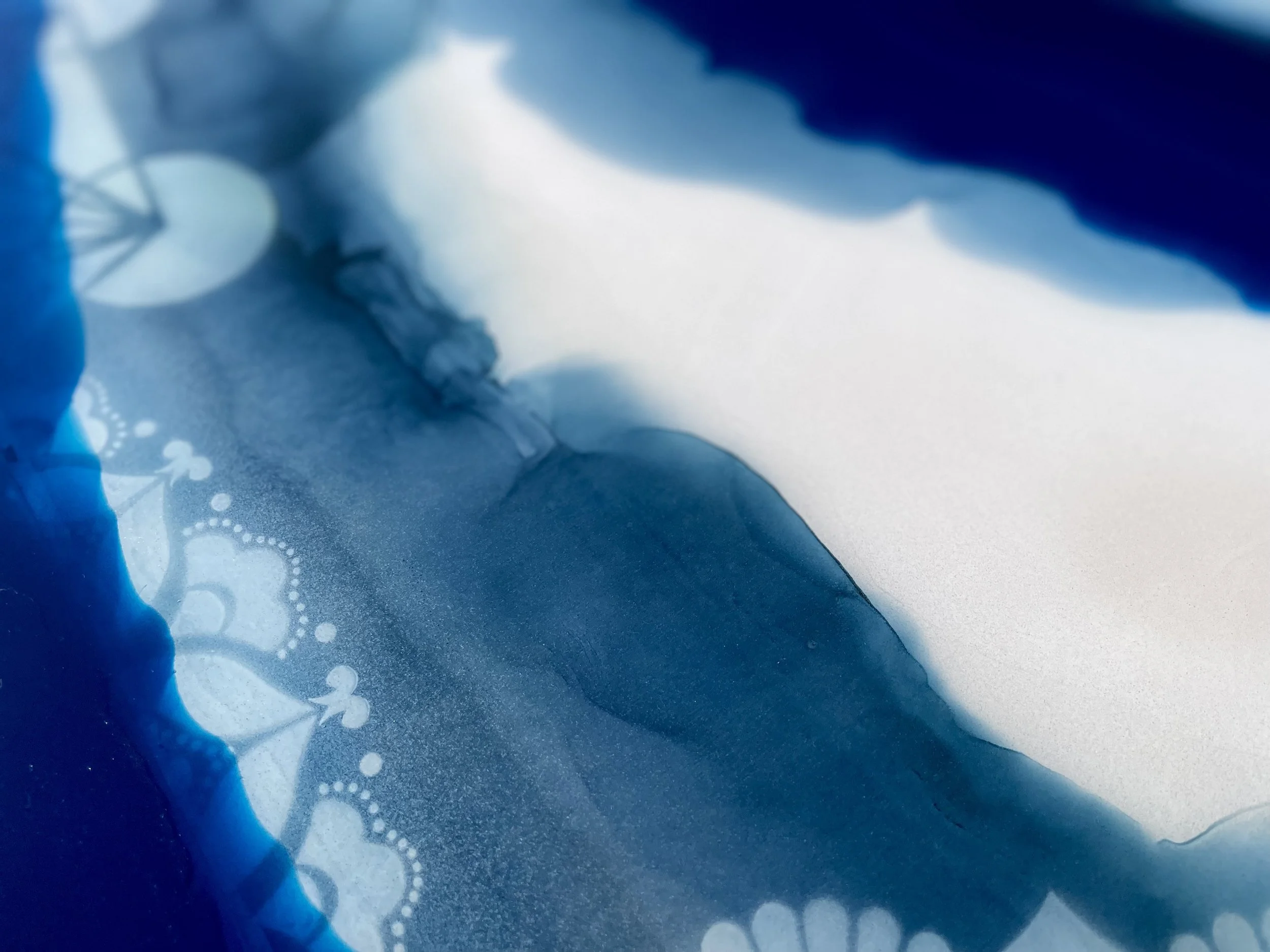 Mixed media door art designed to transform interior doors into functional artwork