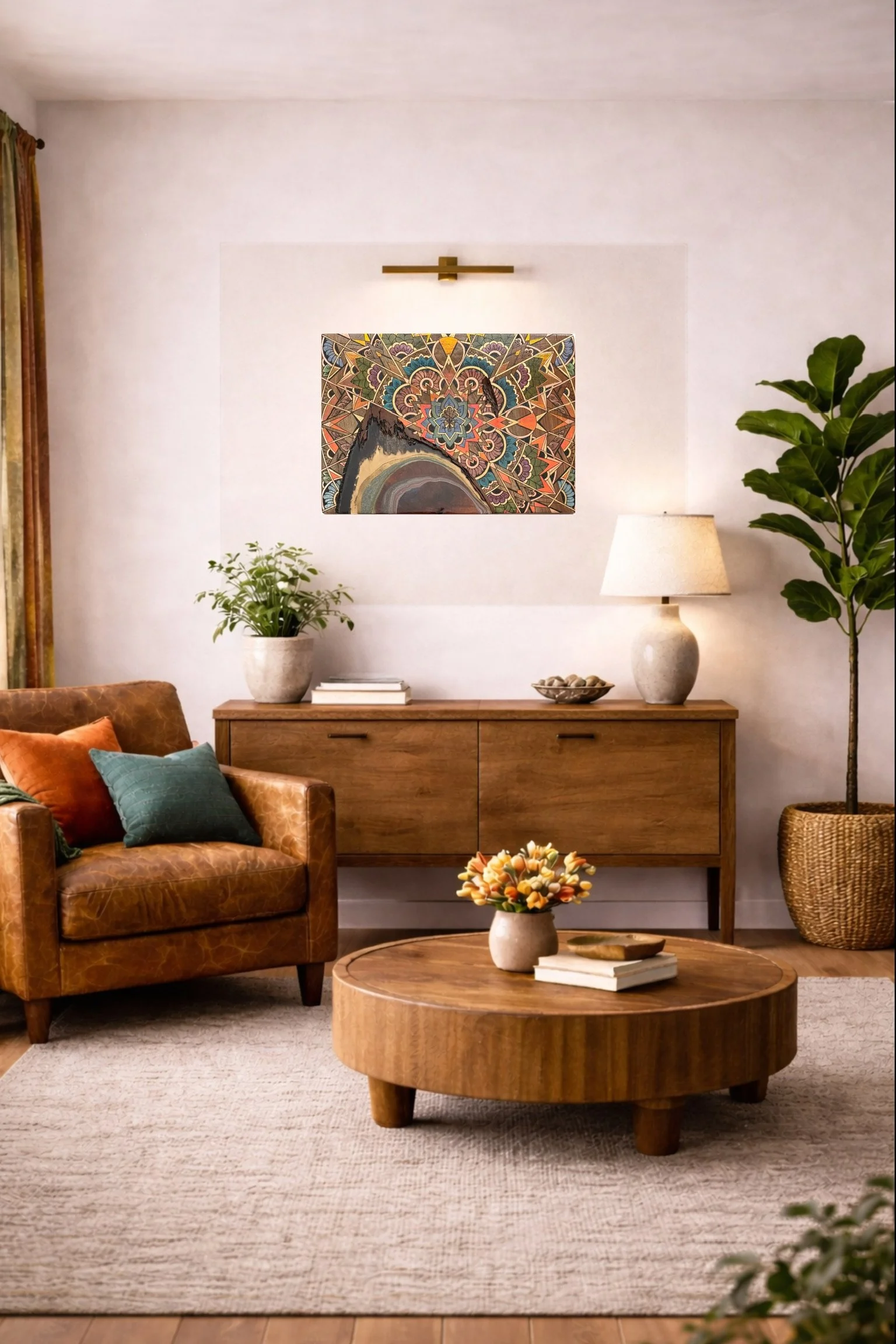 Wall art panel with organic flow, bold texture, and sacred design language. Ideal for artful modern spaces.