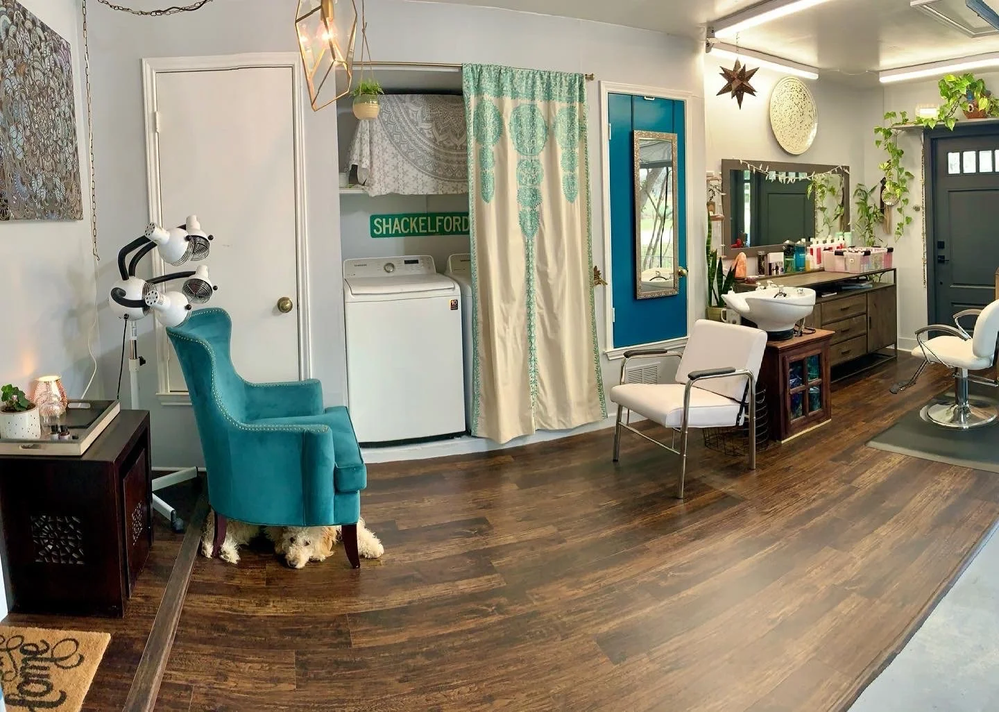 Private salon space at Chrysalis ATX Hair Studio