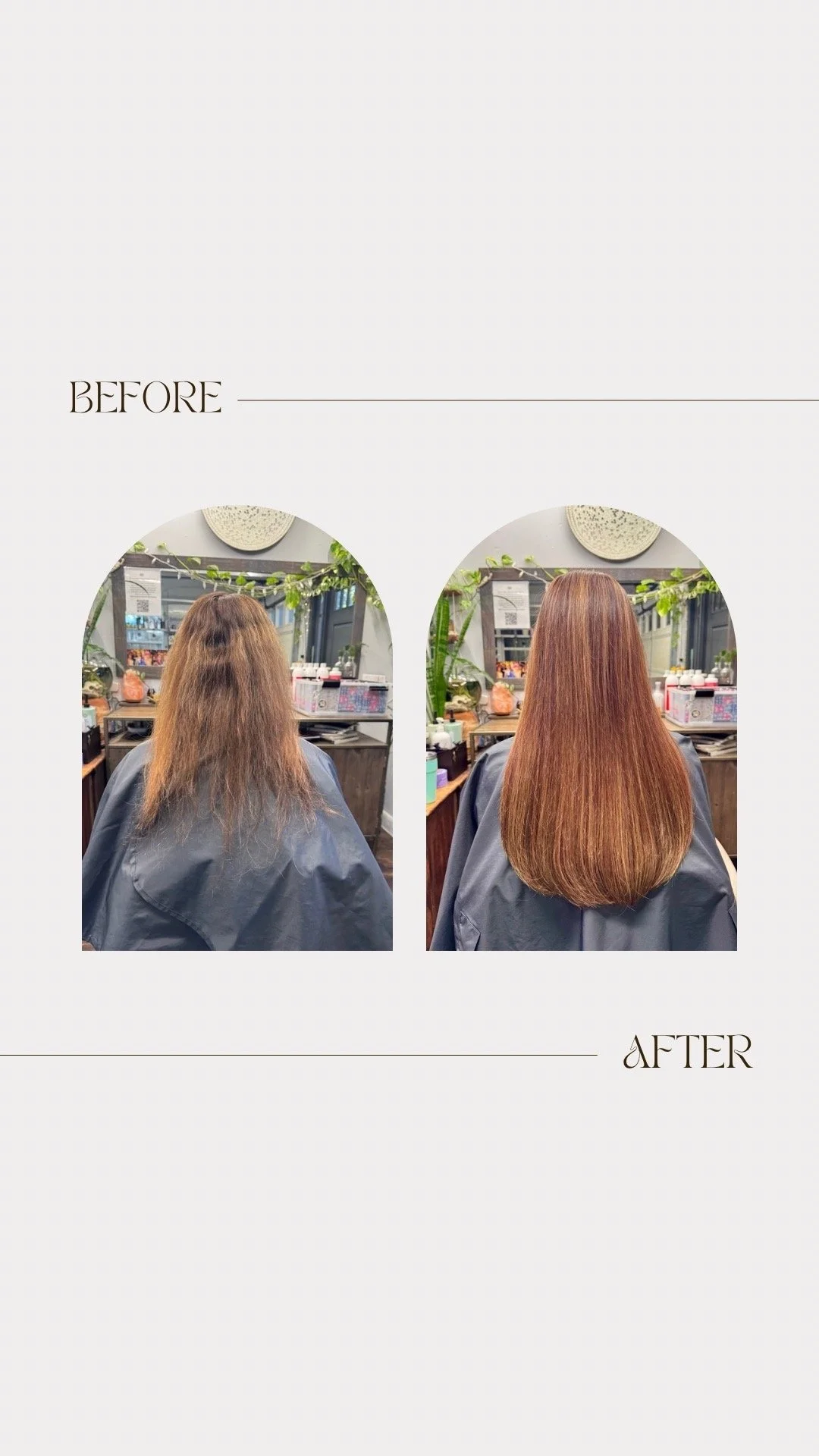 Hair color makeover with extensions at private Austin studio