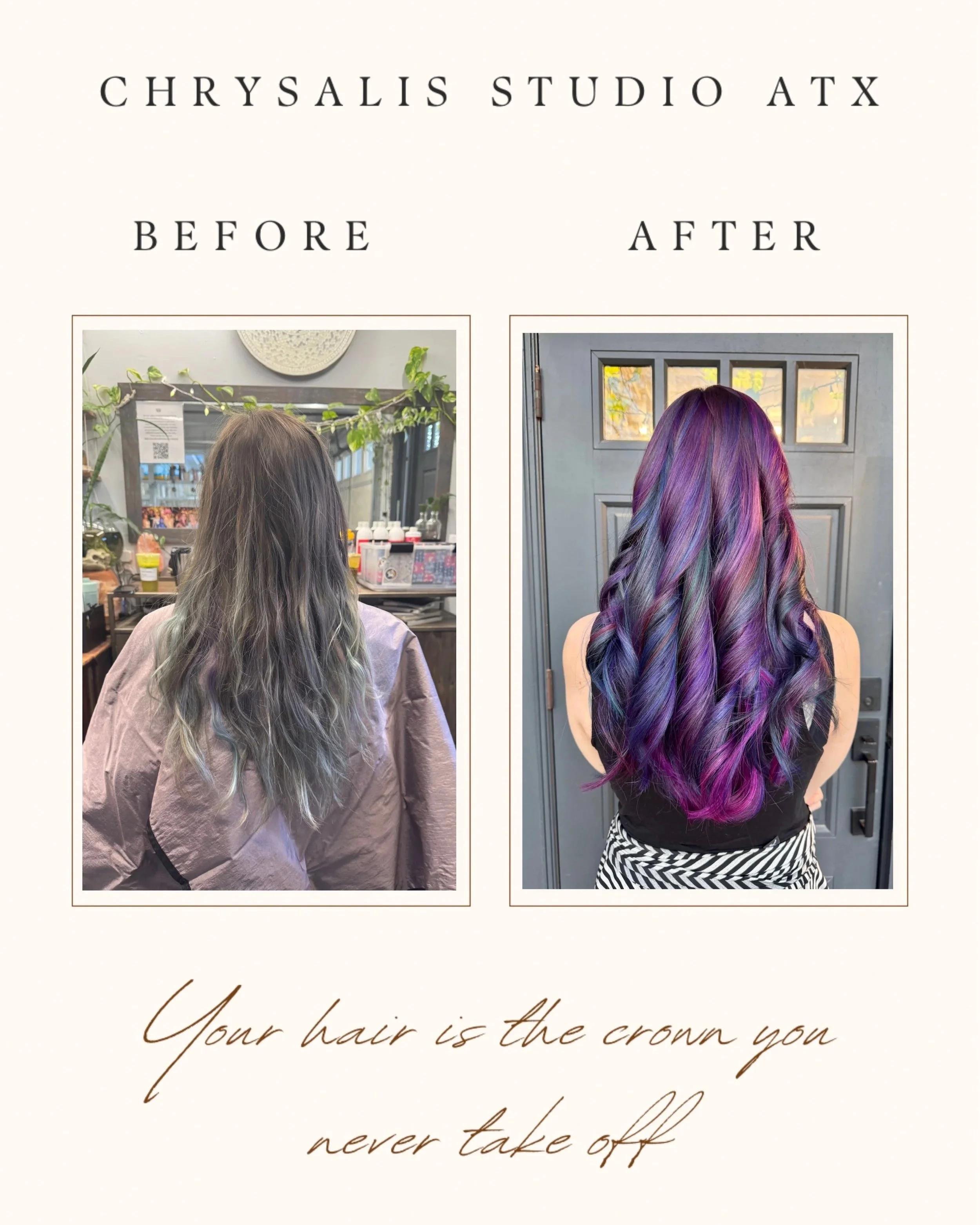 Oil slick and extensions in Austin, TX