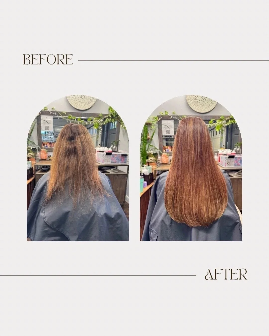 Hair color makeover with extensions at private Austin studio
