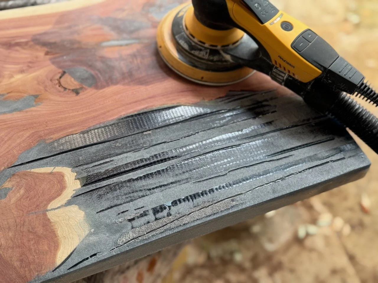 Grace mixed media table symbolizing remembrance and natural harmony.