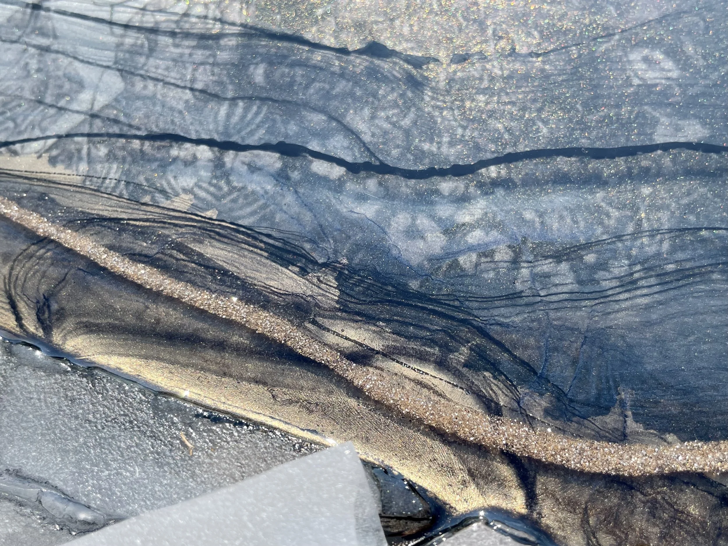 Wall art featuring fairy and unicorn imagery drawn from a childhood puzzle