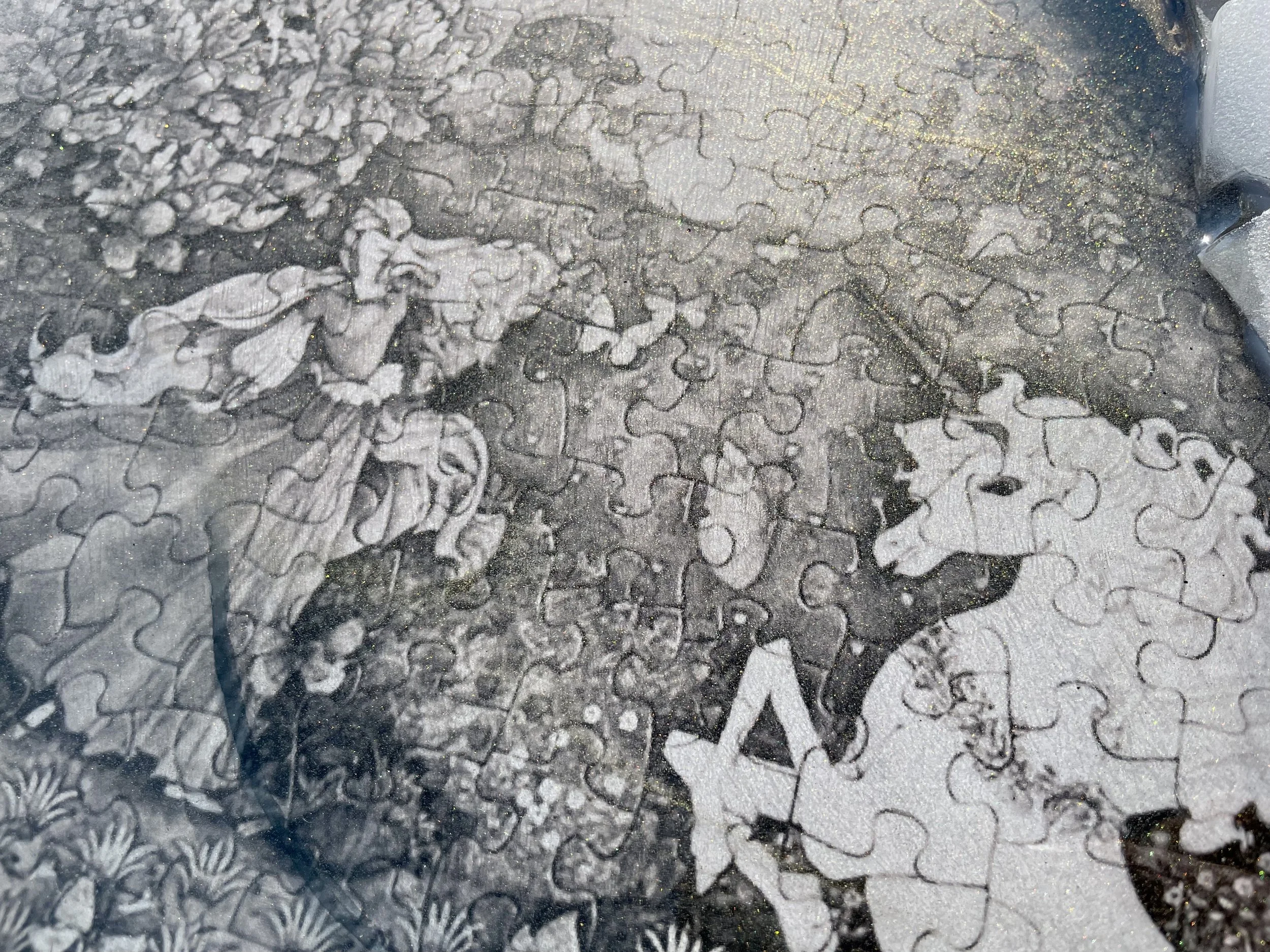 Mixed media wall art with layered texture and color