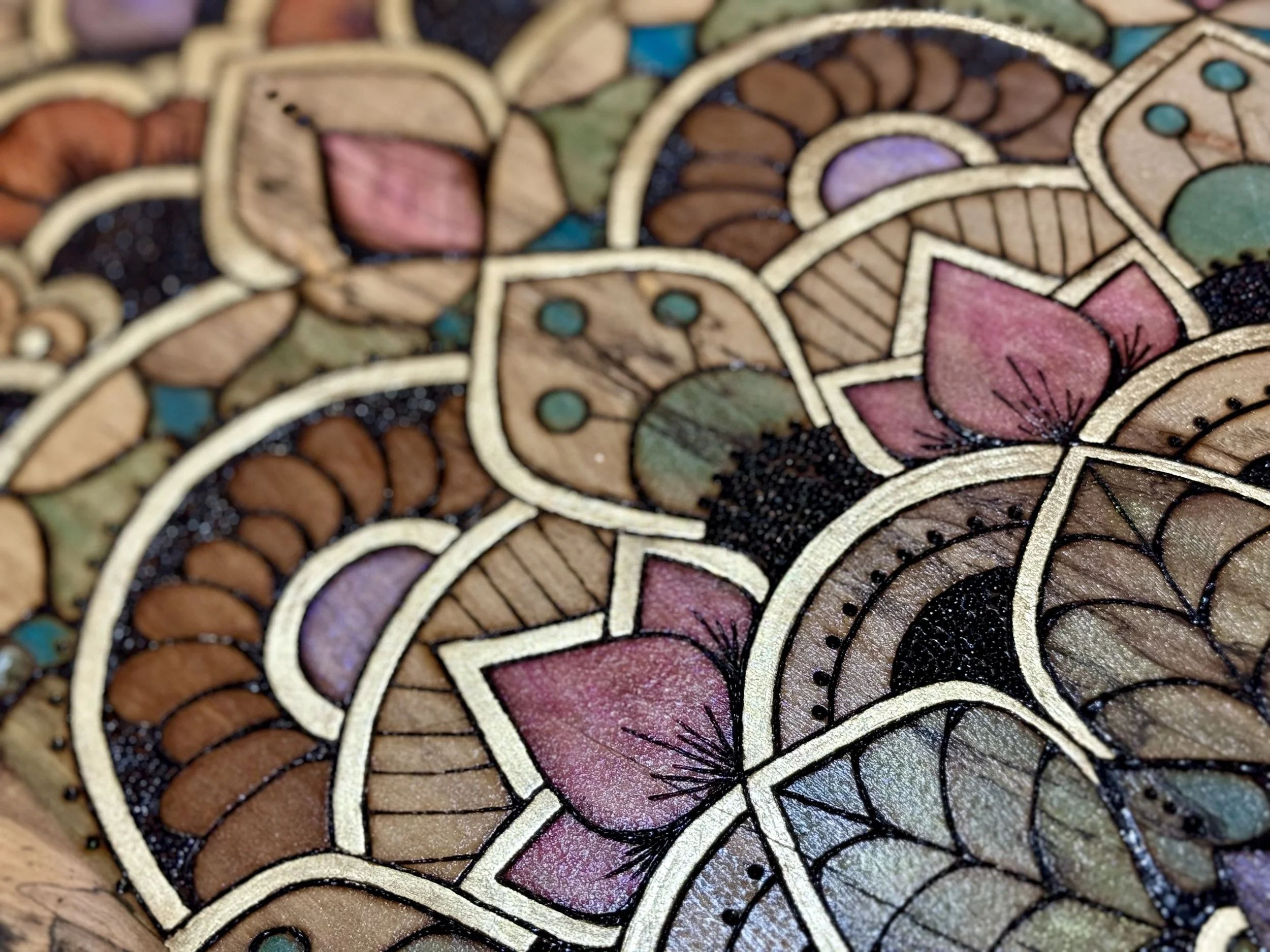 Original wall art by Anne Shackelford inspired by harmony and reverence