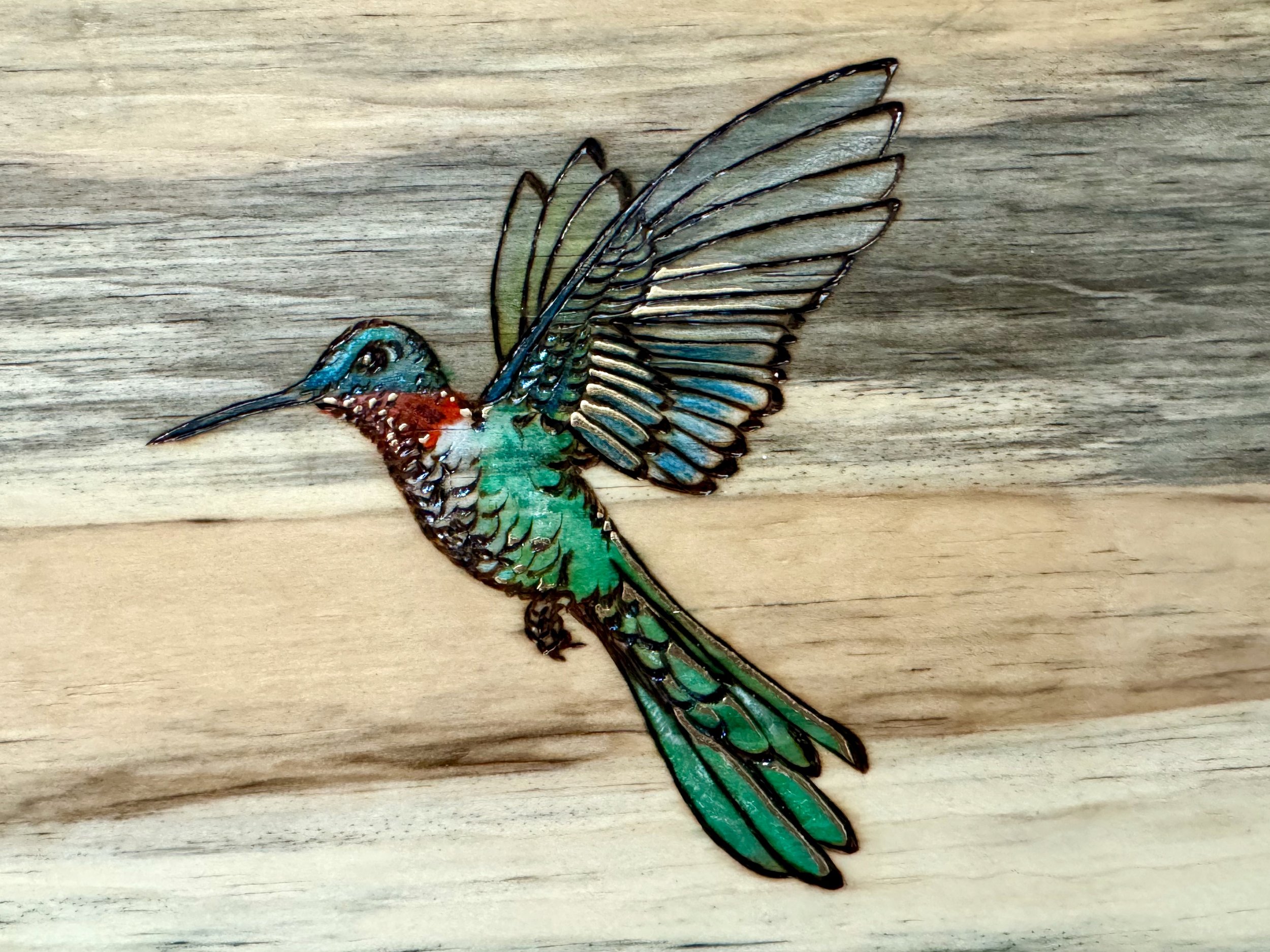 One-of-a-kind resin and aspen wood wall art Beloved by Anne Shackelford, inspired by nature and light.