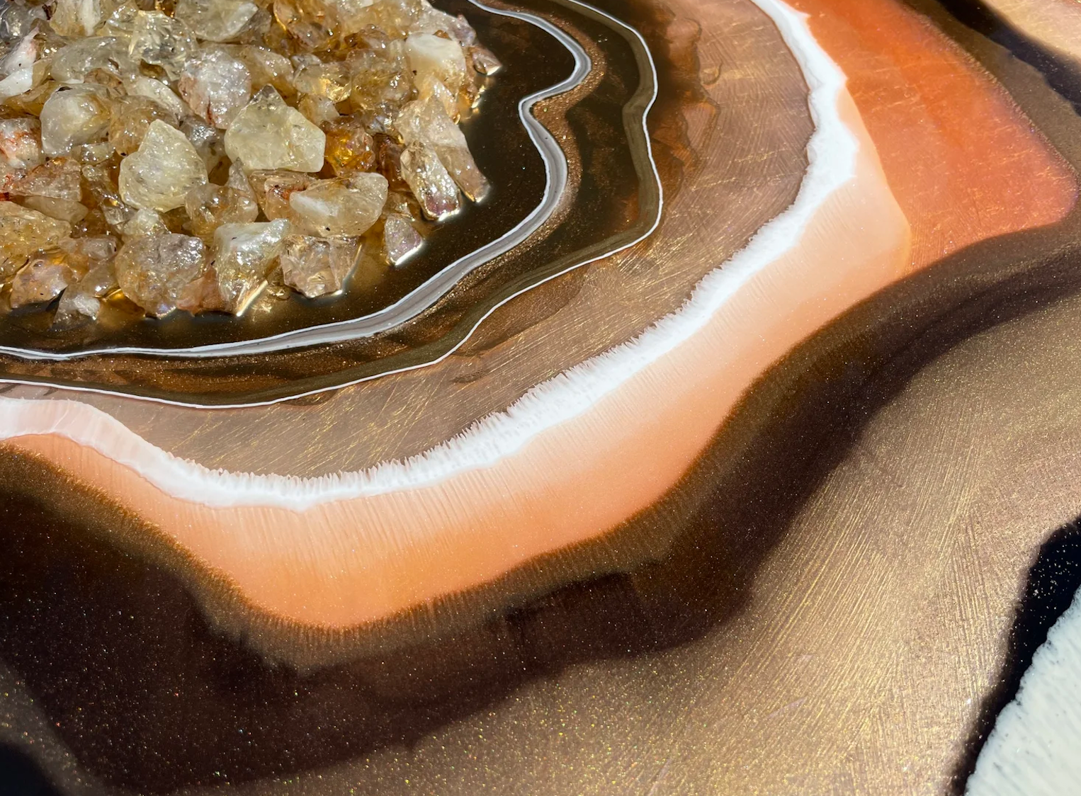 Gallery ready citrine wall art by Anne Shackelford