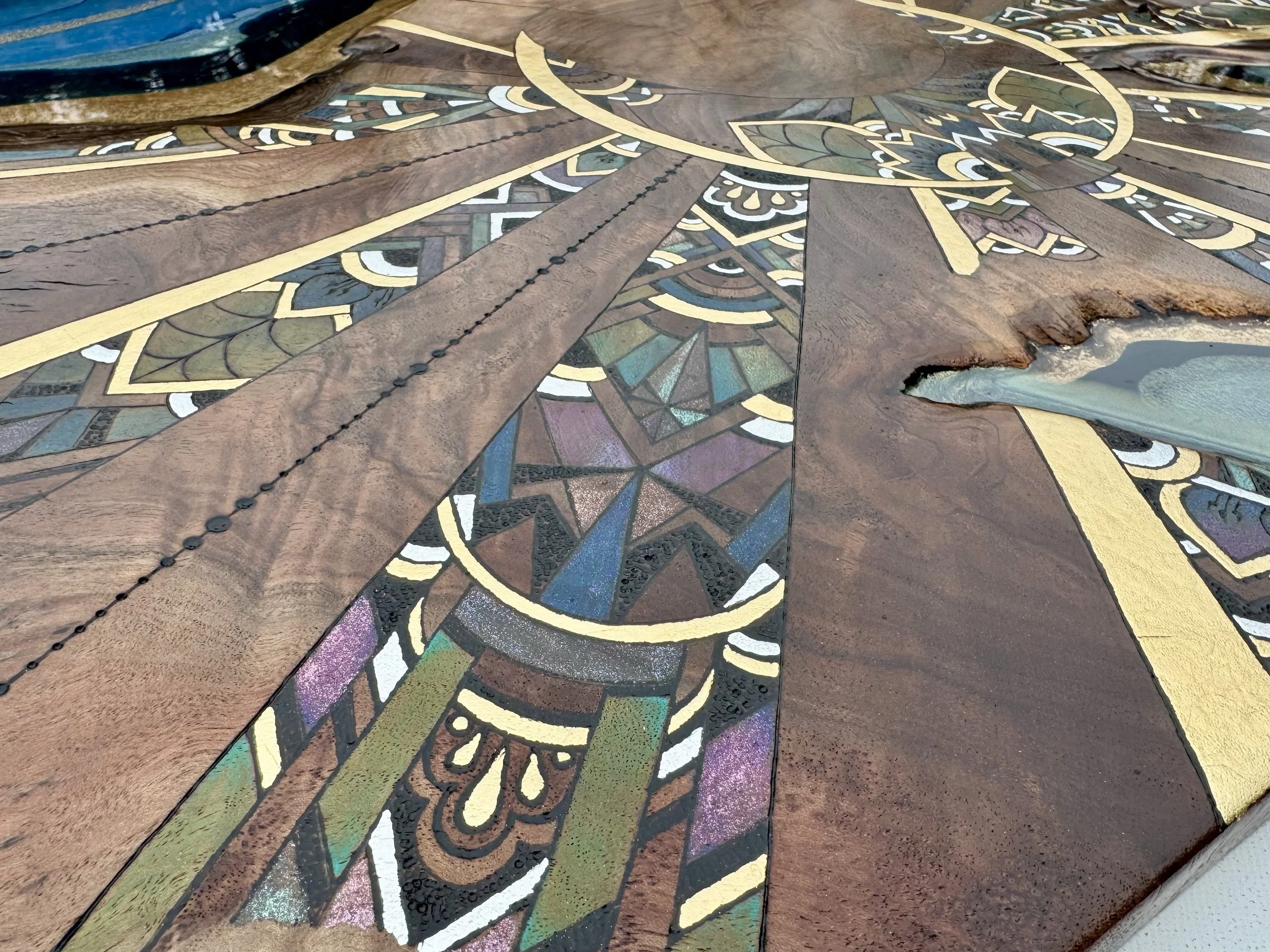 Gallery ready moon wall art by Anne Shackelford