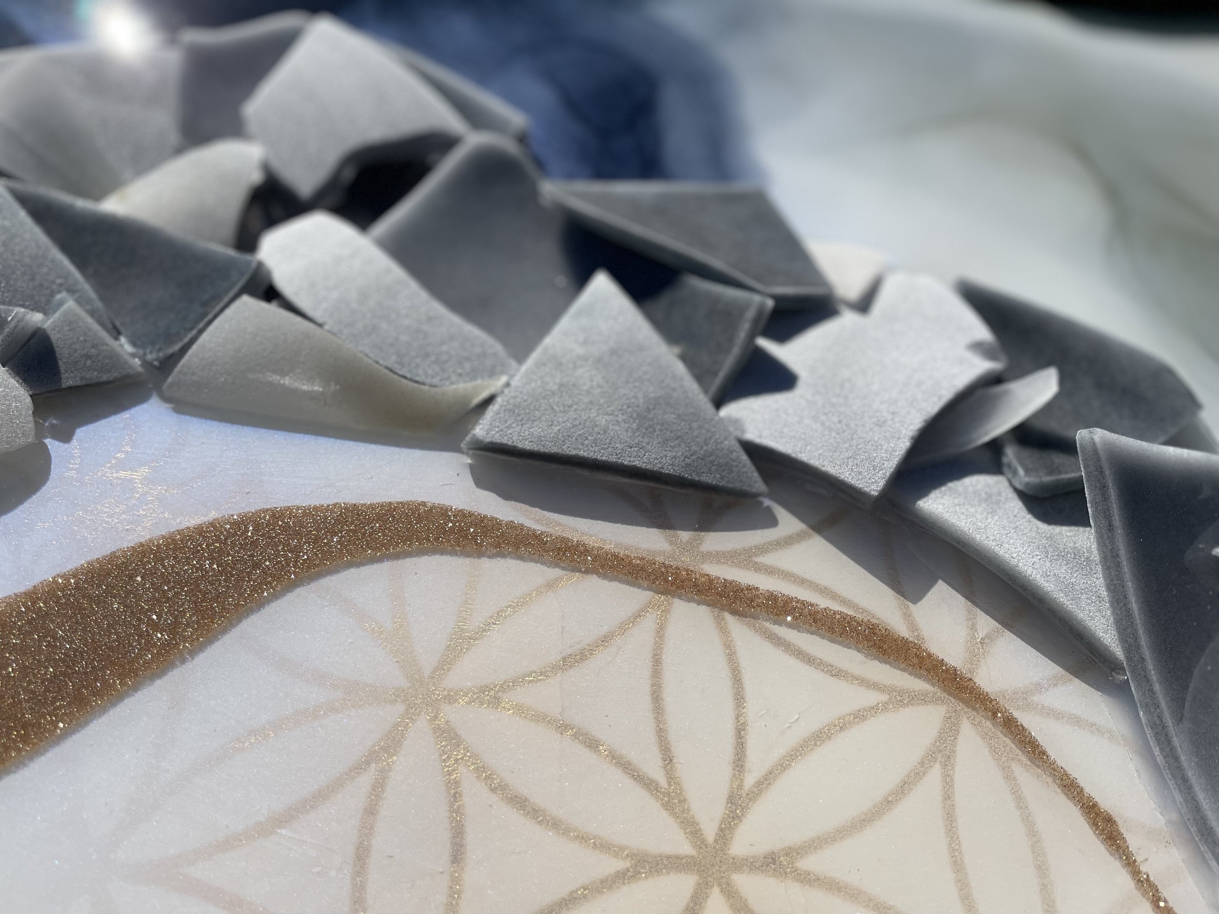 Original wall art rooted in sound, listening, and heart centered presence