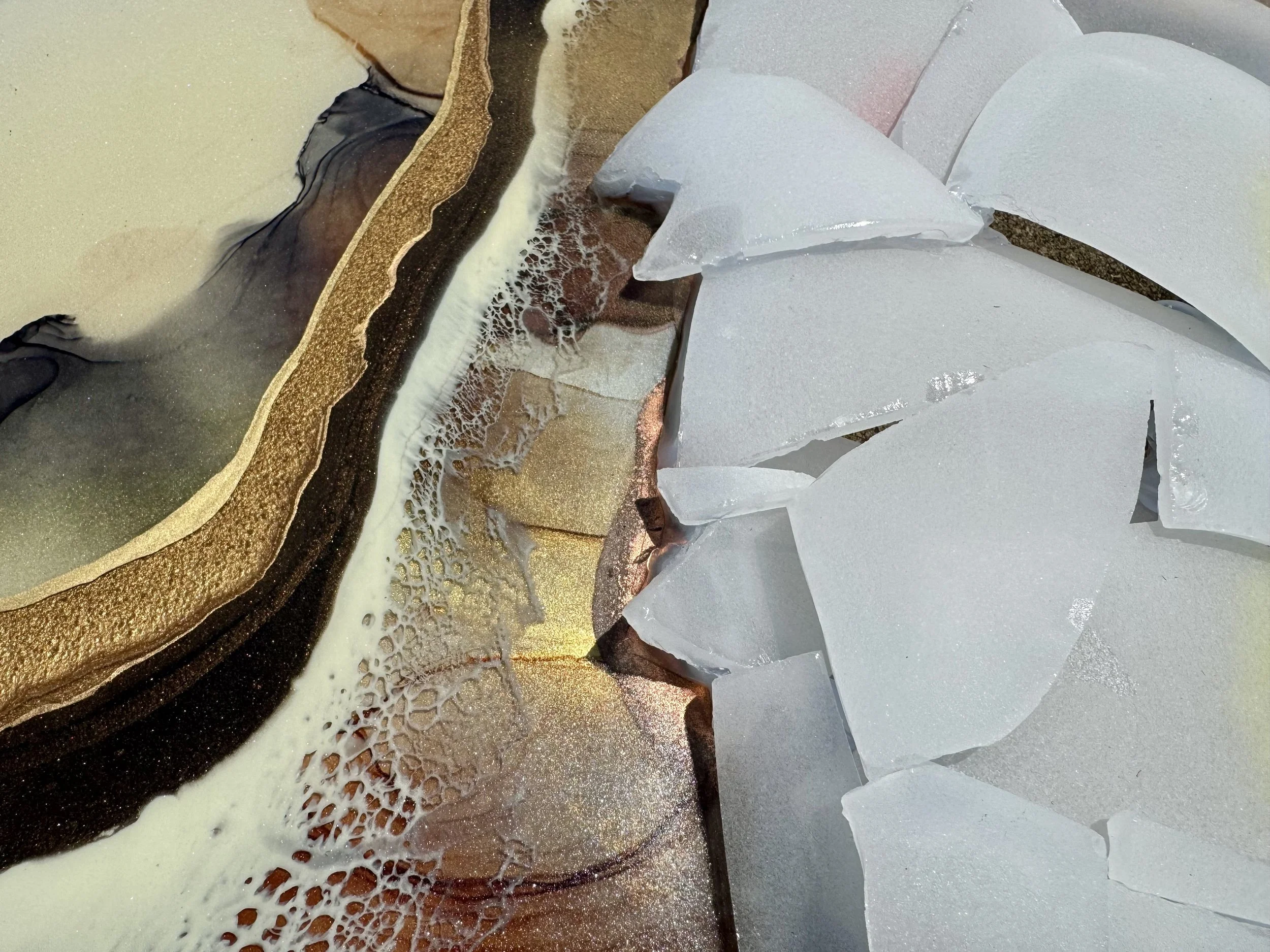 Sound inspired wall art reflecting healing and energetic flow