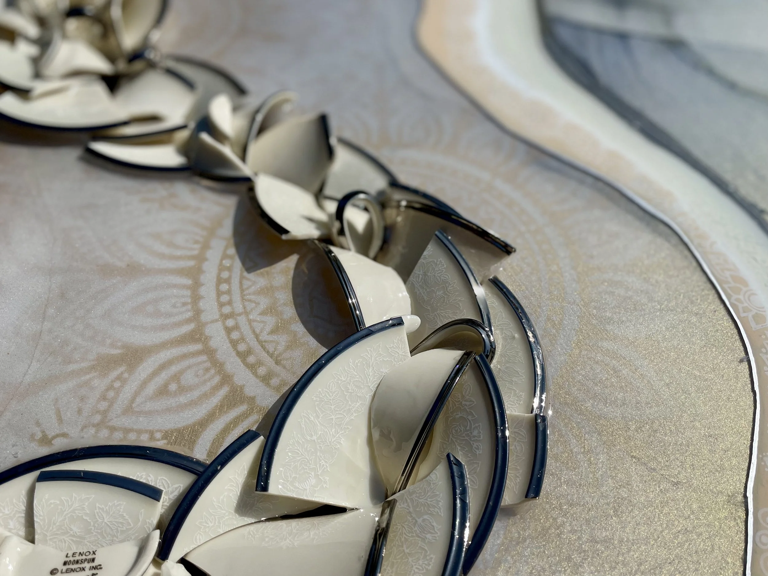 Evolution era wall art exploring non grasping through material transformation