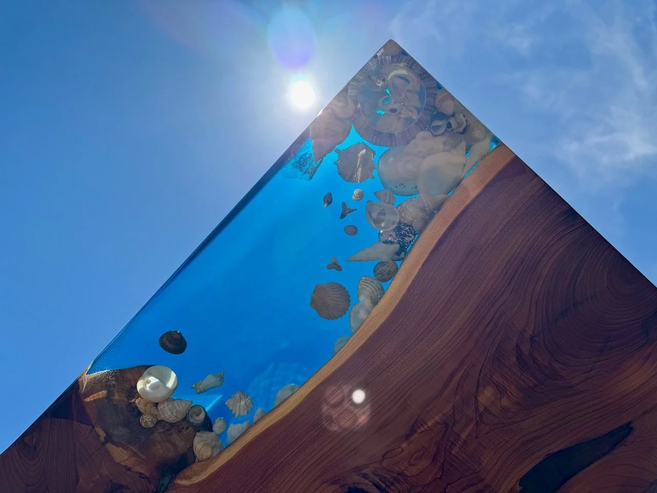 Grace functional art table blending nature, craft, and emotion.