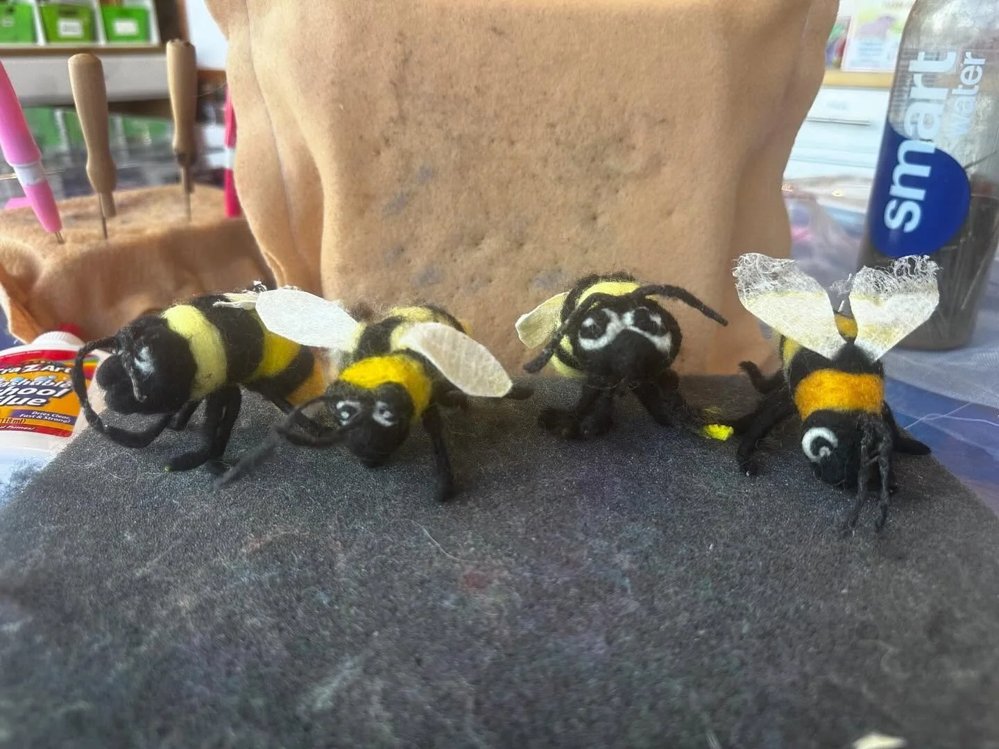 We got all the BUZZ! Mondays bumble bee class. These little cuties were so fun!!