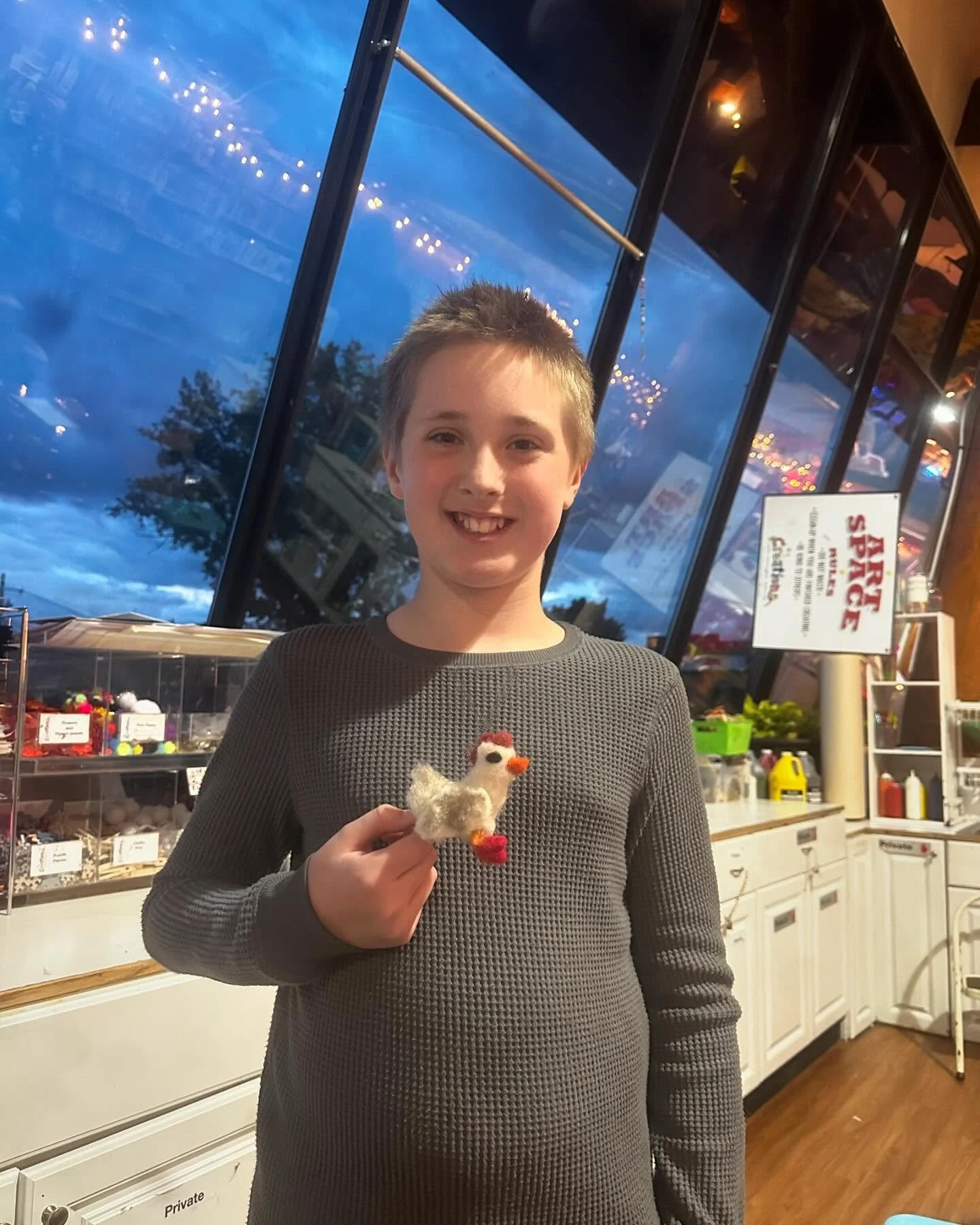 First time needle felter, didn&rsquo;t he do a great job 👏 !!