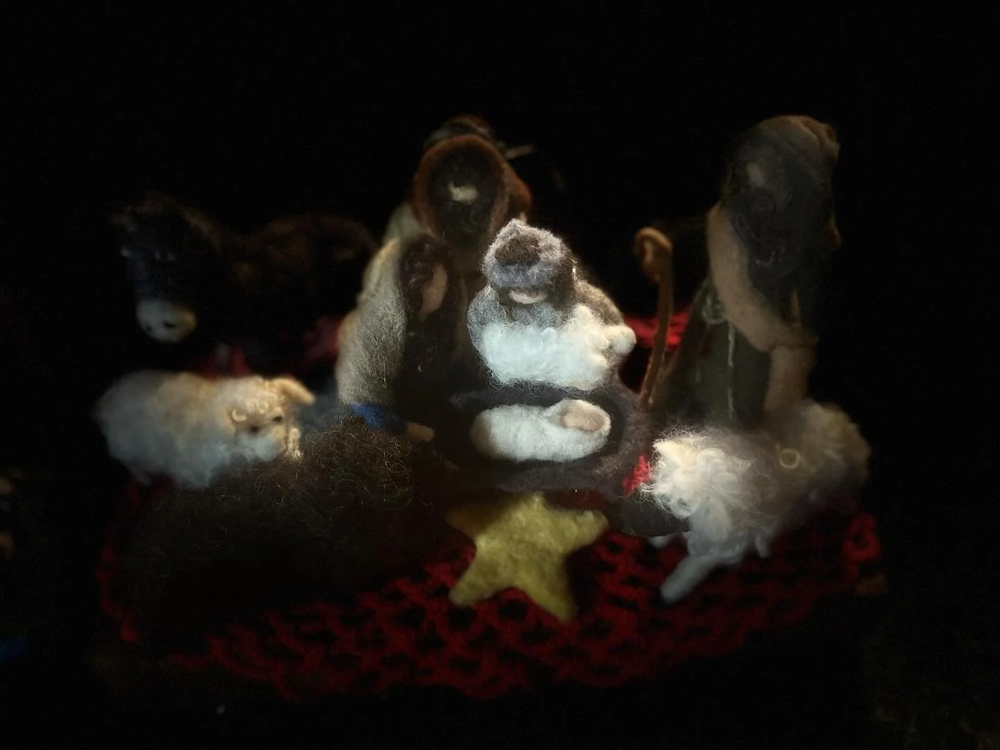 So fun making a nativity this Month! These ladies did a wonderful job❤️ Next year&hellip; the wise menand a camel!! 🐪