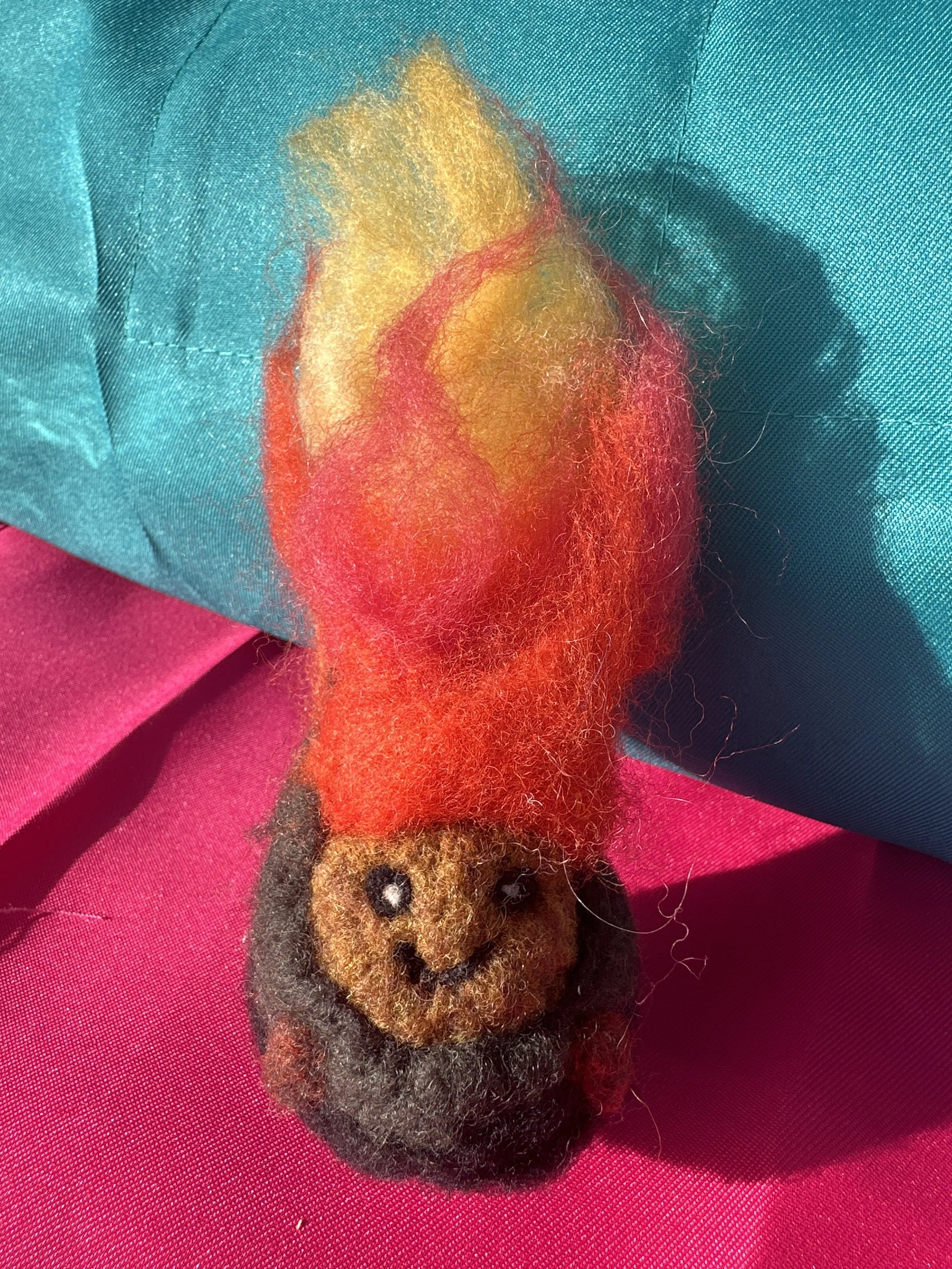 Needle Felted Fire Buddy
