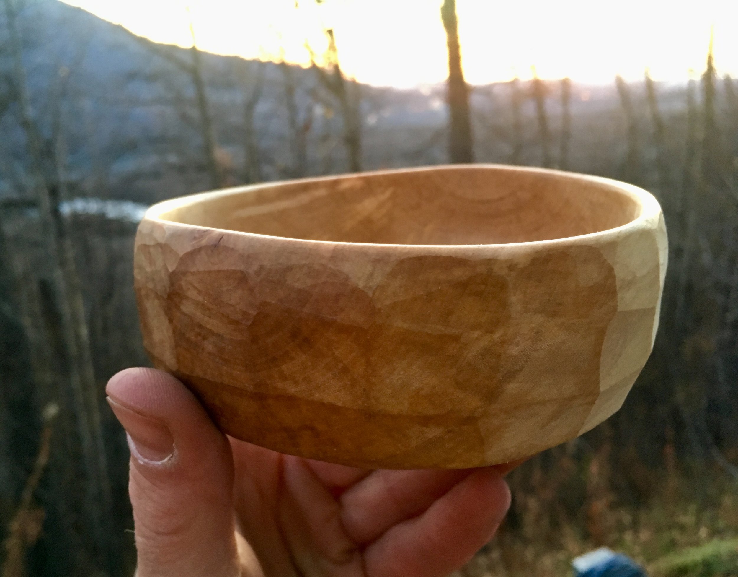 birch wood bowl
