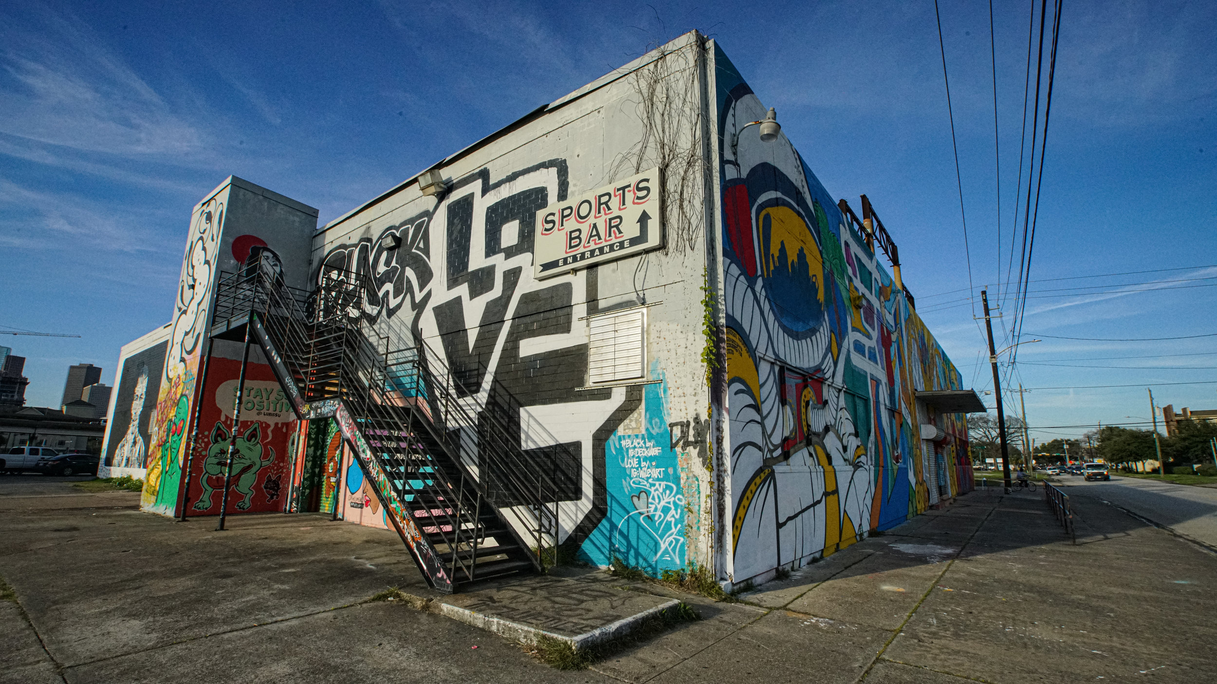 Houston Graffiti Building - Downtown