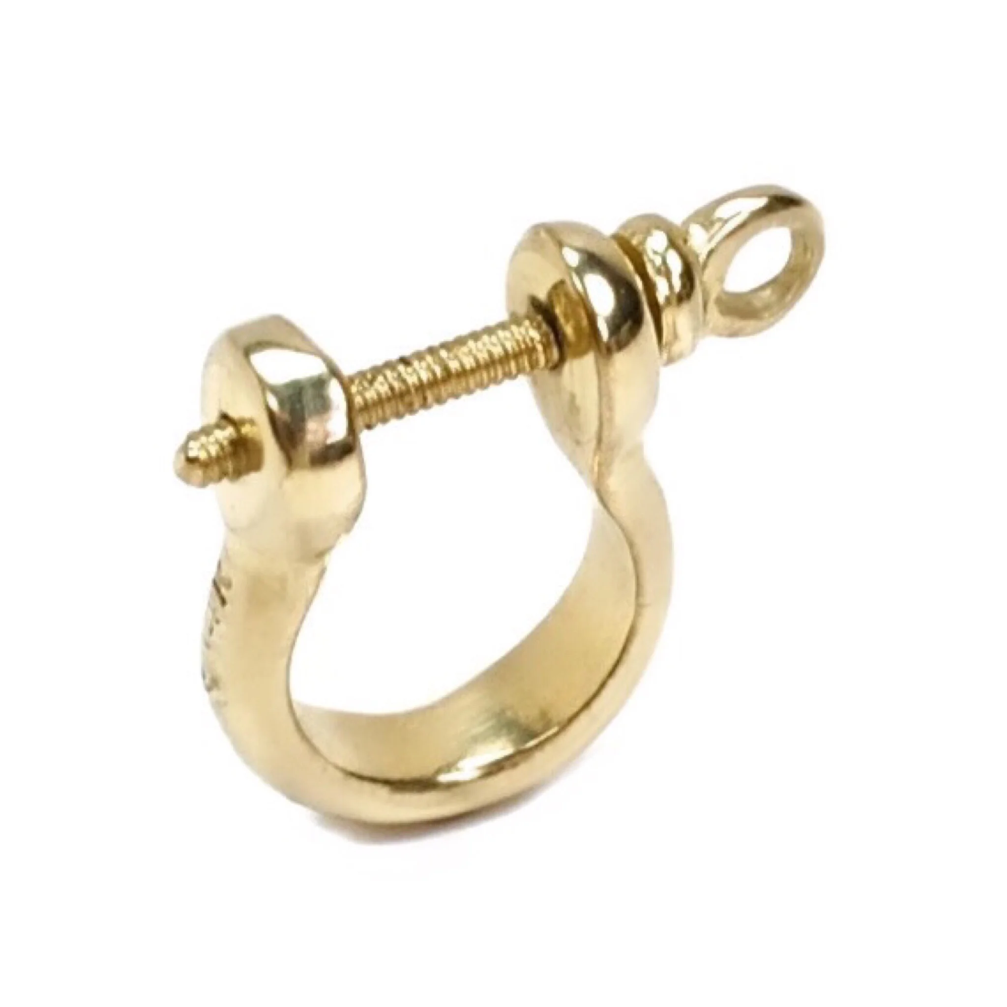 Shackle Earring in 14k Gold — Michael Raymond Jewelry