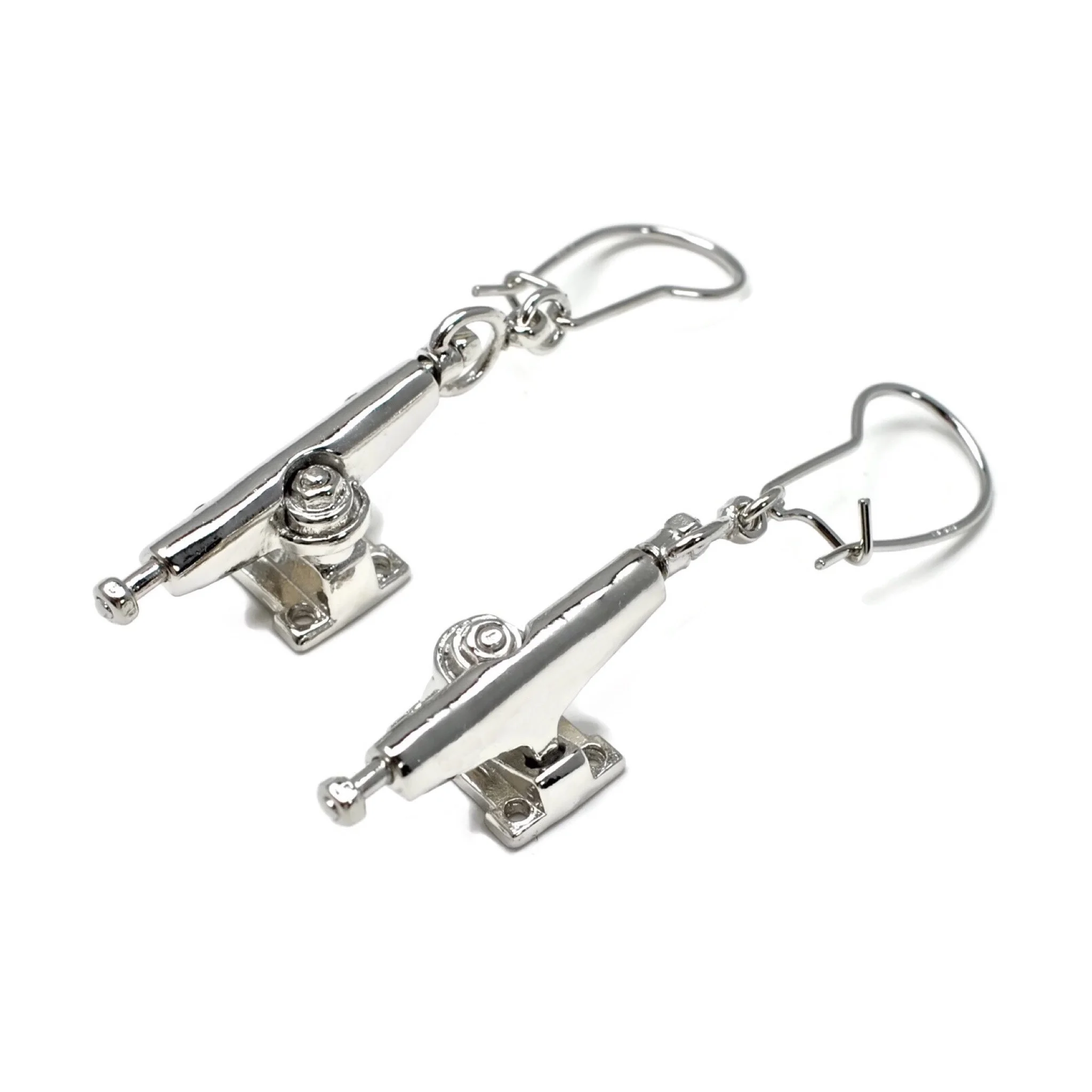 Truck Earring, Silver without Garnets