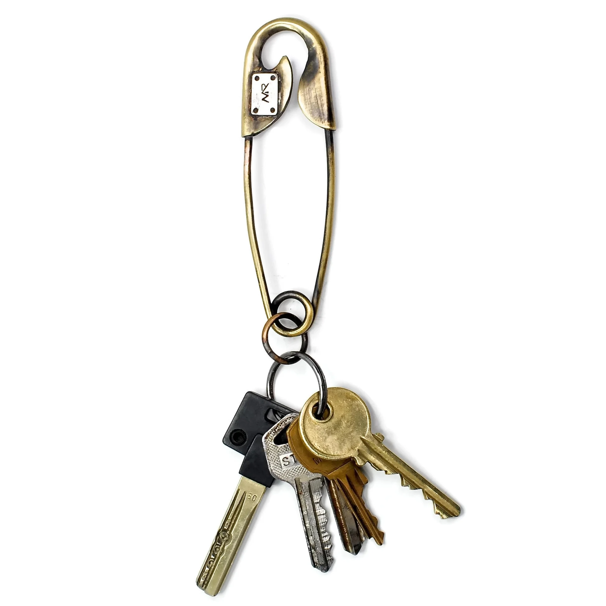 Safety_Pin_Key_Chain_In_Patina_Brass_and_Silver_1.jpg