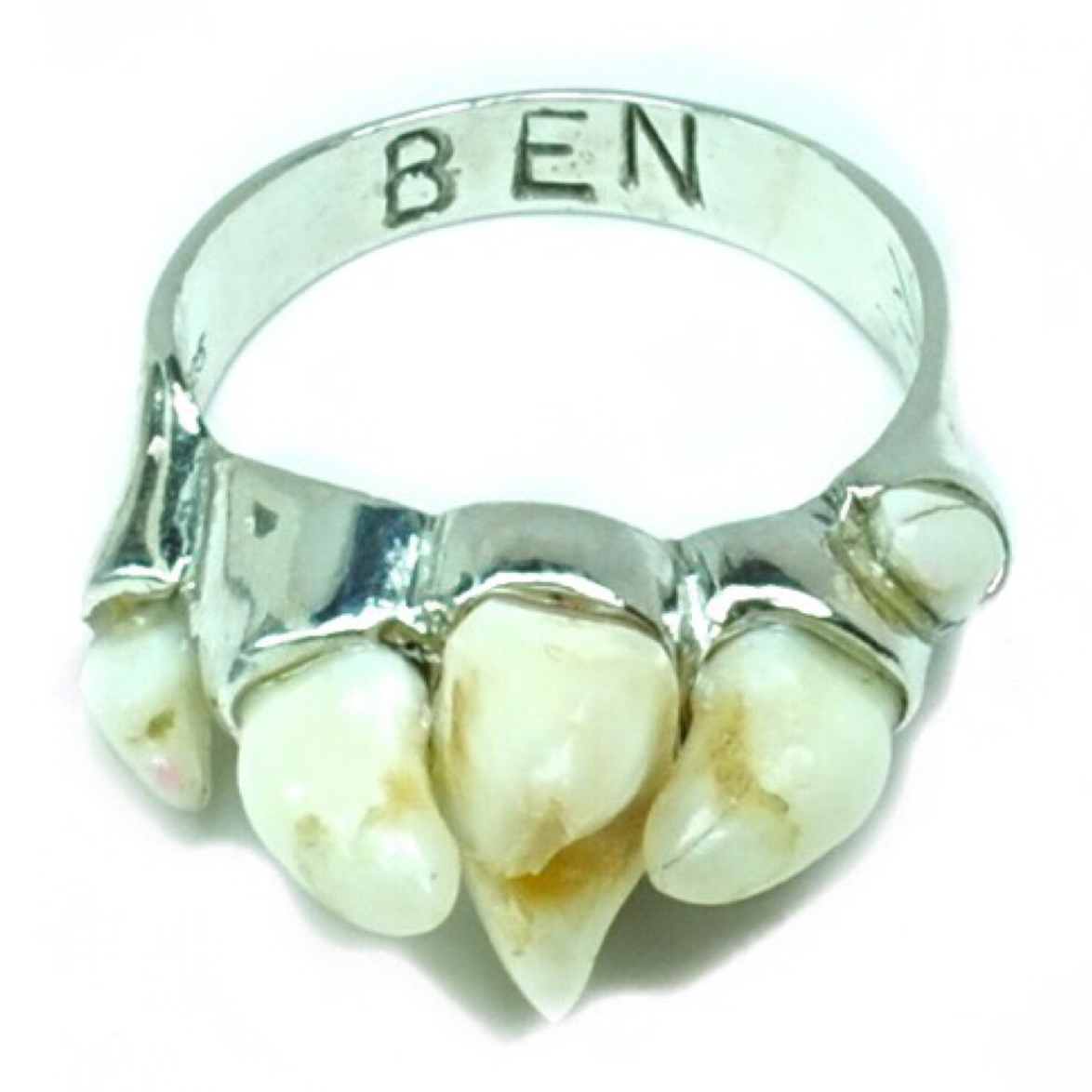 Julie's 5 Dog Tooth Ring for Ben