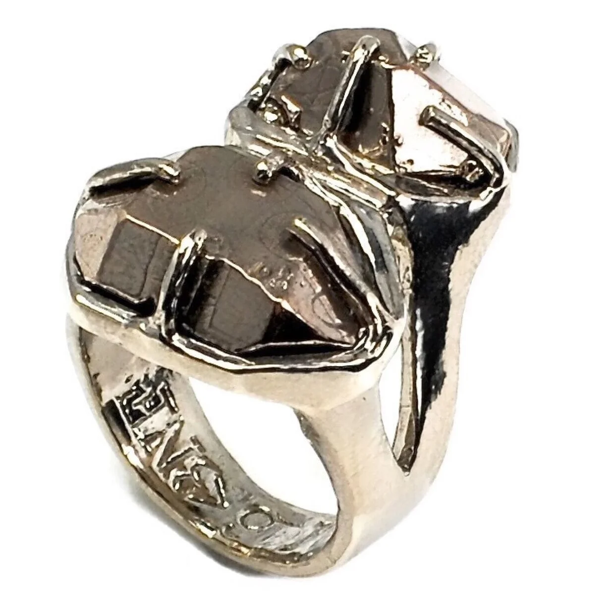 The Chloe Replicant Herkimer Diamond Ring in White Brass and Bronze4_preview.jpeg