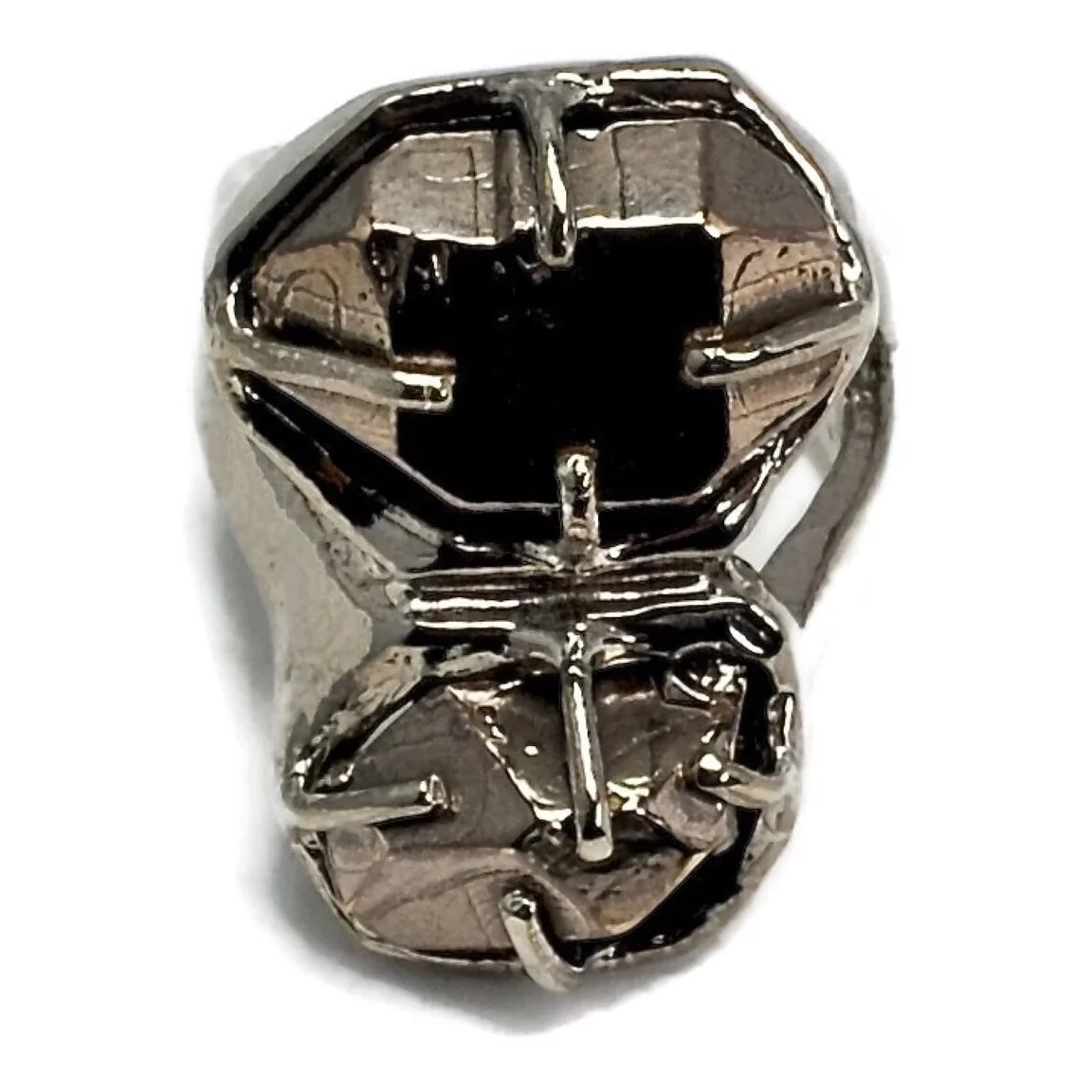 The Chloe Replicant Herkimer Diamond Ring in White Brass and Bronze5_preview.jpeg